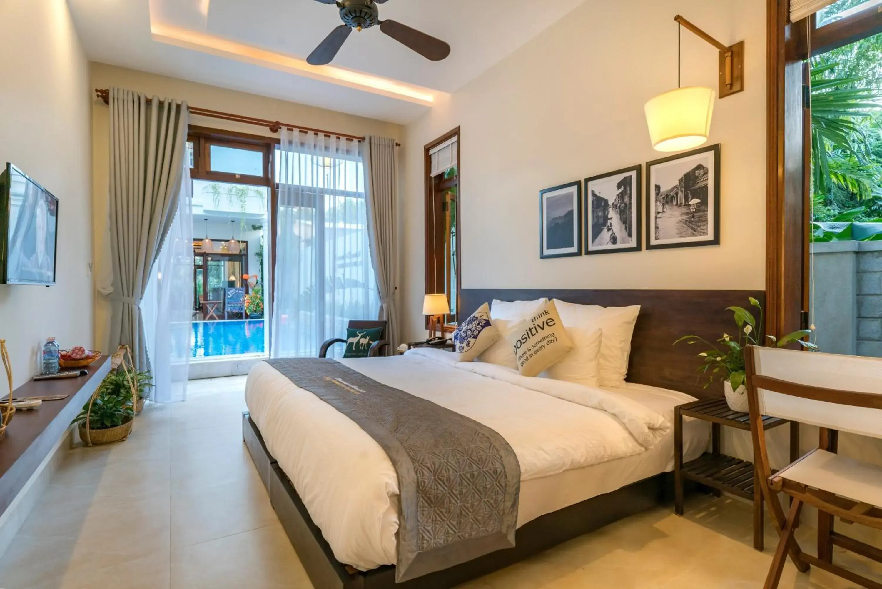Deluxe Double or Twin Room with Garden View in Riverside Hamlet Homestay & Villa Deluxe Double or Twin Room with Garden View in Riverside Hamlet Homestay & Villa