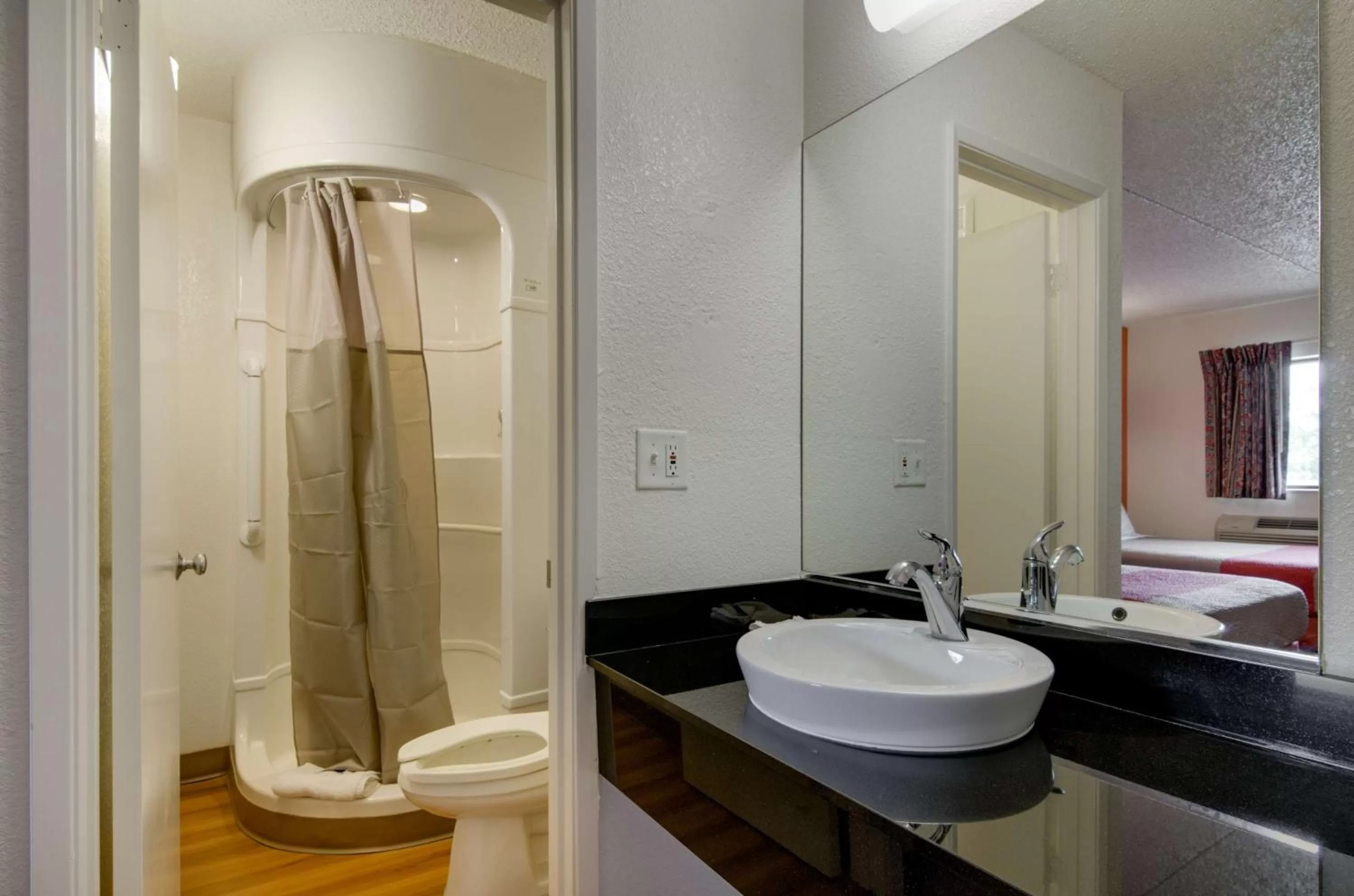 Shower in Motel 6-Salina, KS