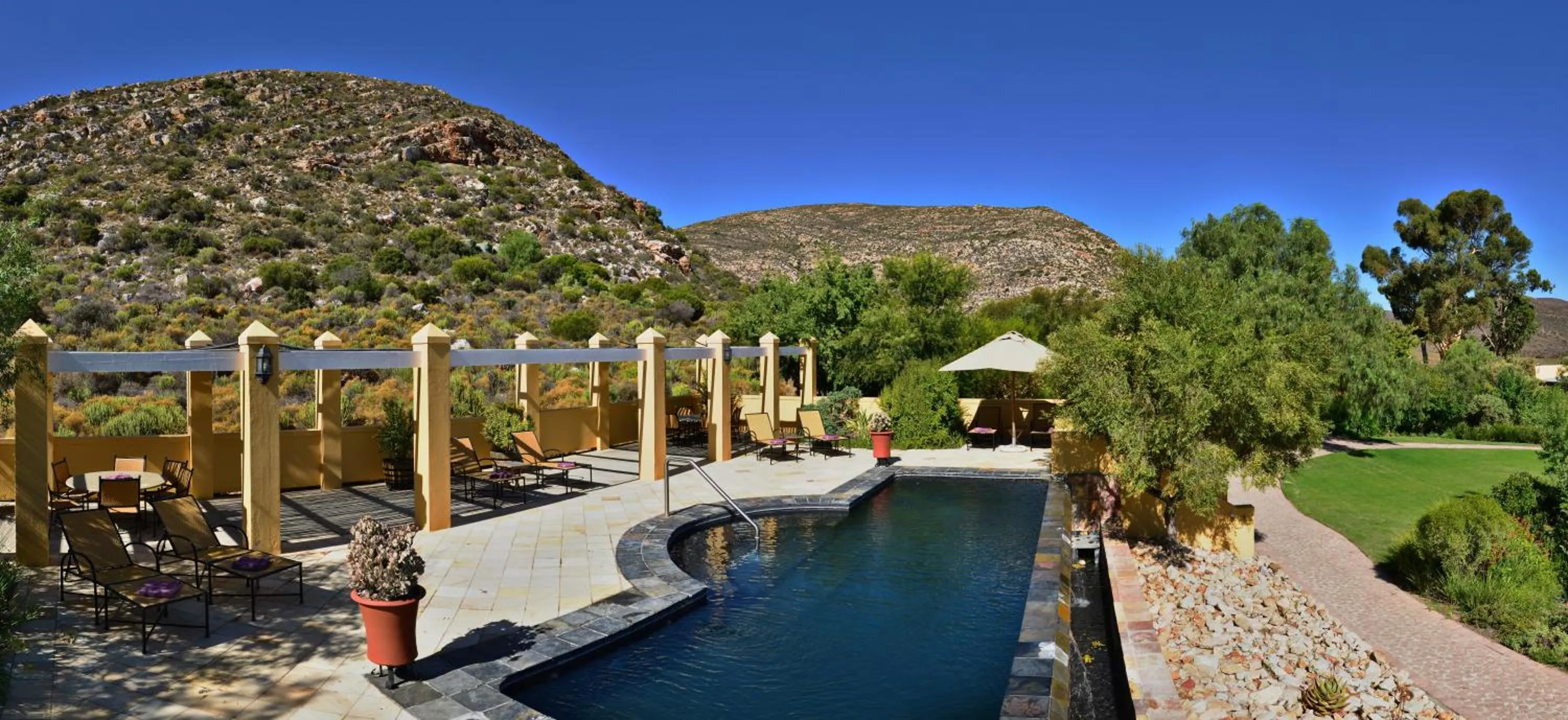 Swimming pool in Sanbona Wildlife Reserve