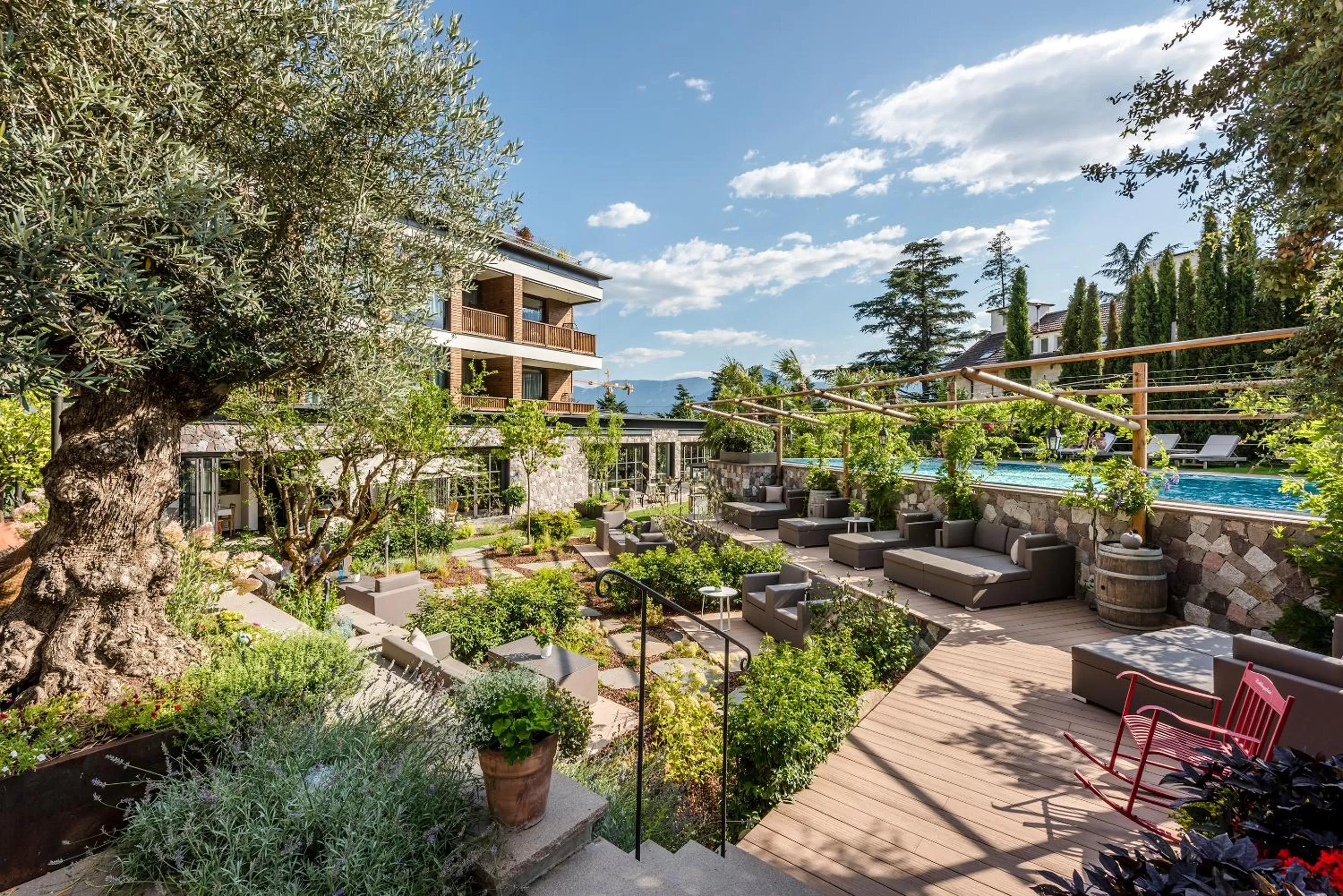 Patio in Hotel Ansitz Plantiz
