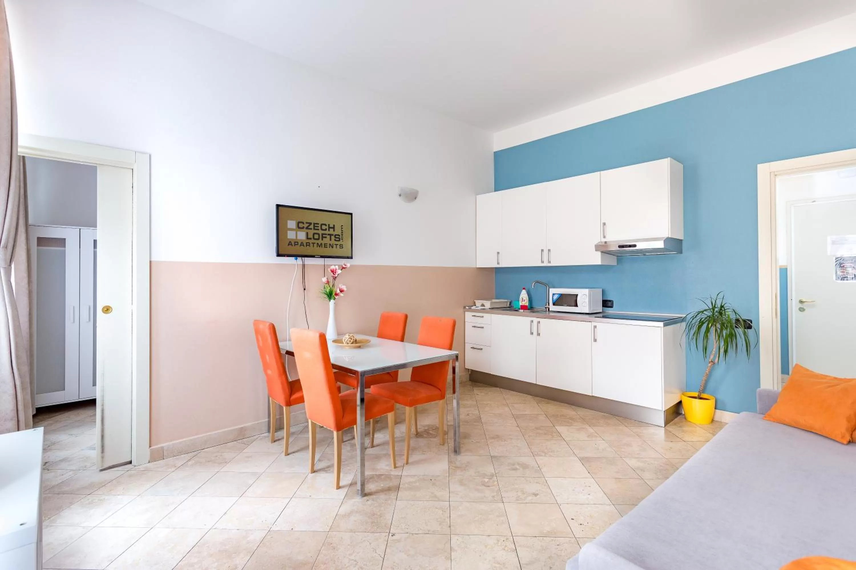 Kitchen or kitchenette, Kitchen/Kitchenette in Legerova 33 Apartments