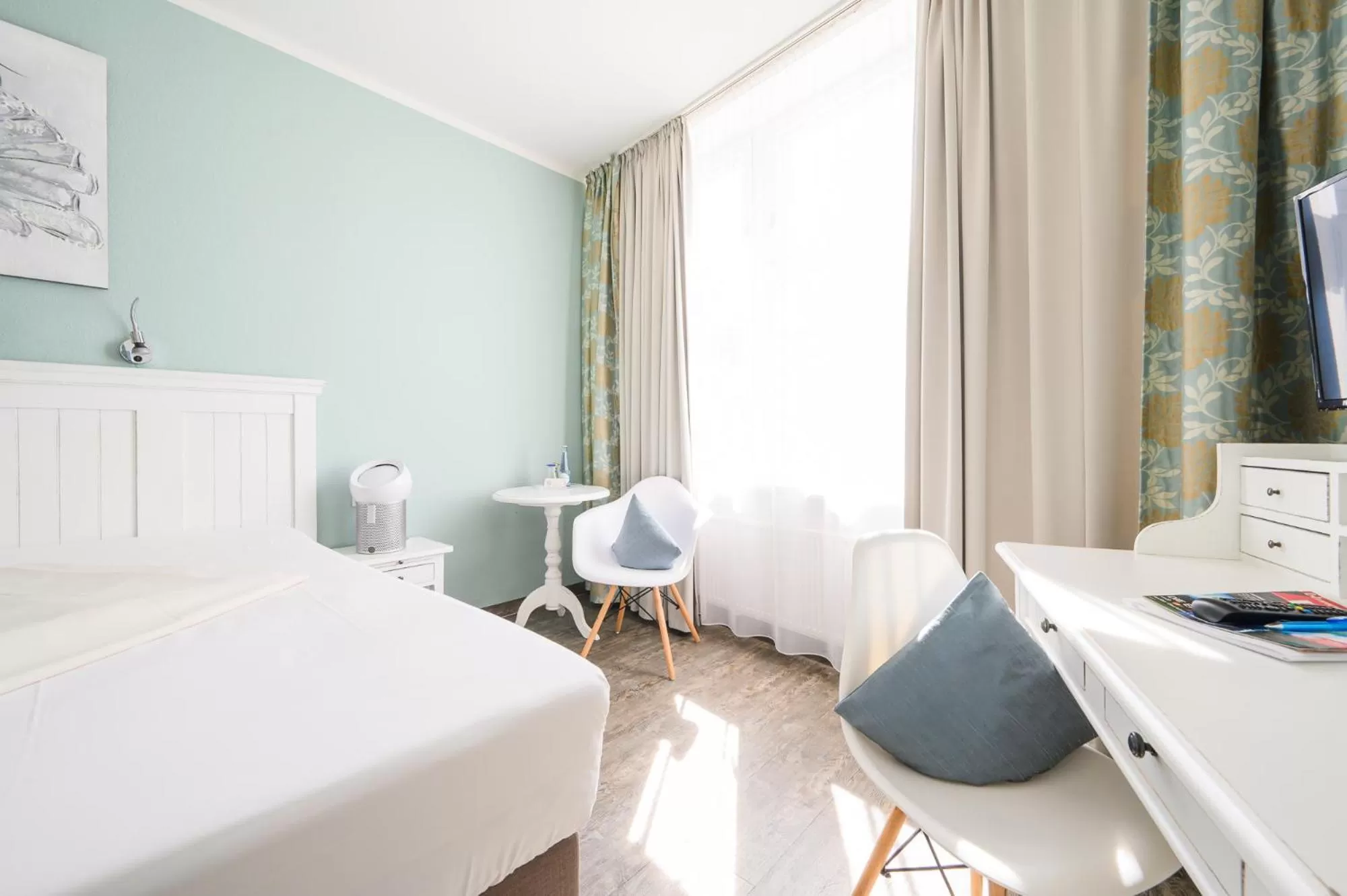 Bed in Hotel Kaspar Garni