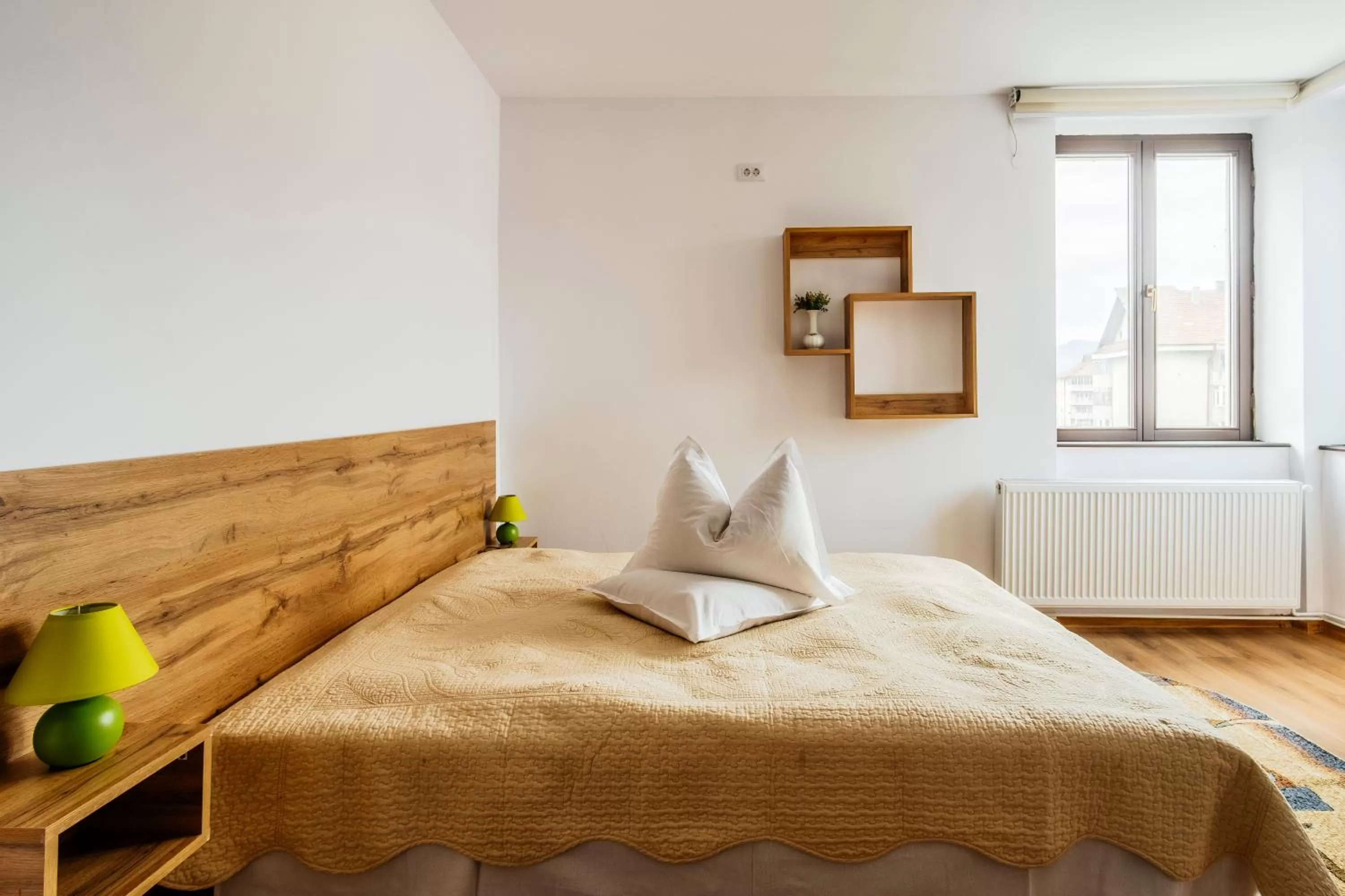 Bed in Hotel Carpati