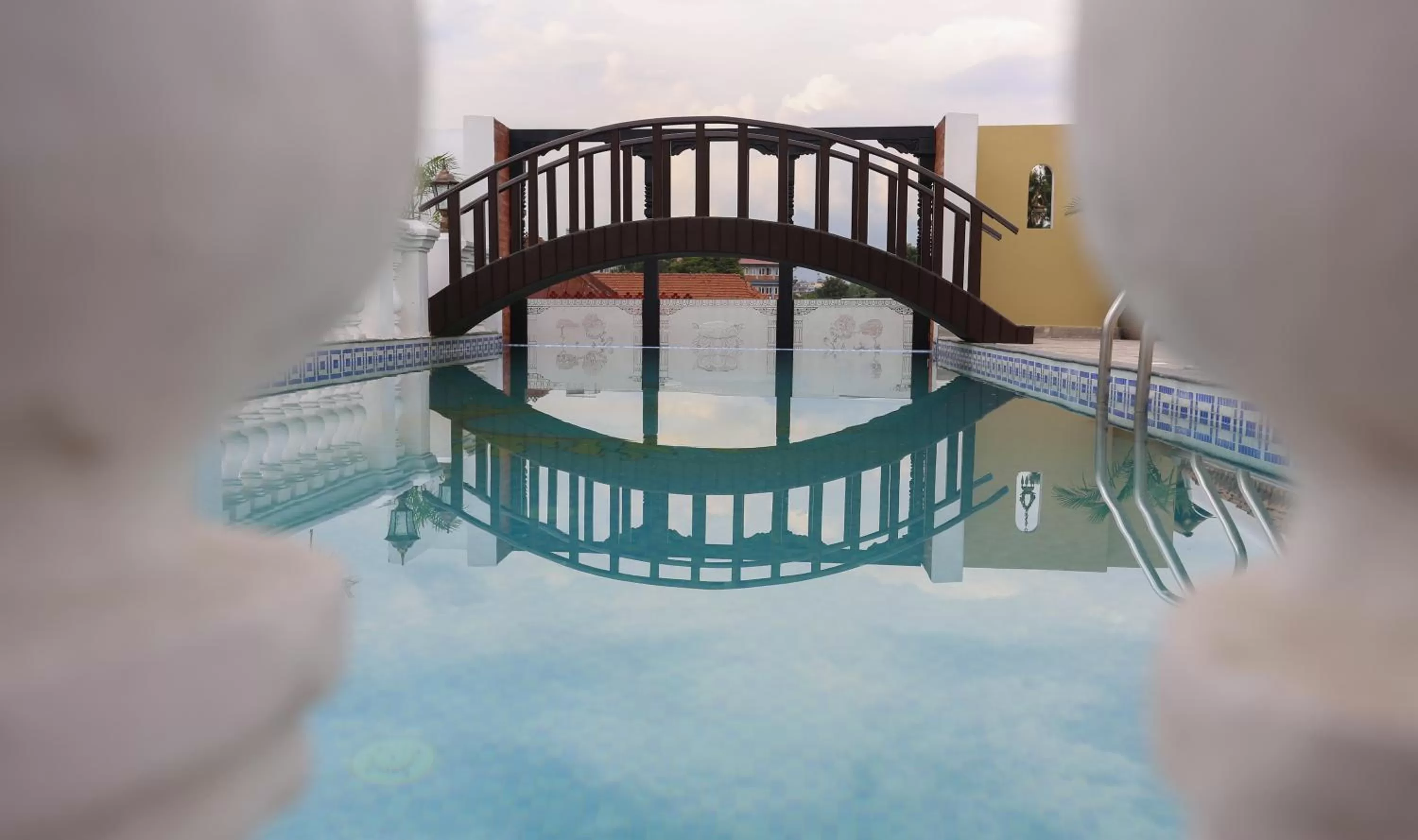 Swimming pool in Baber Mahal Vilas - The Heritage Hotel