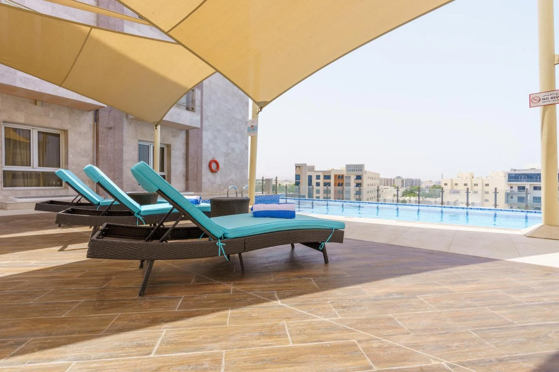 Patio in Levatio Suites Muscat, a member of Radisson Individuals