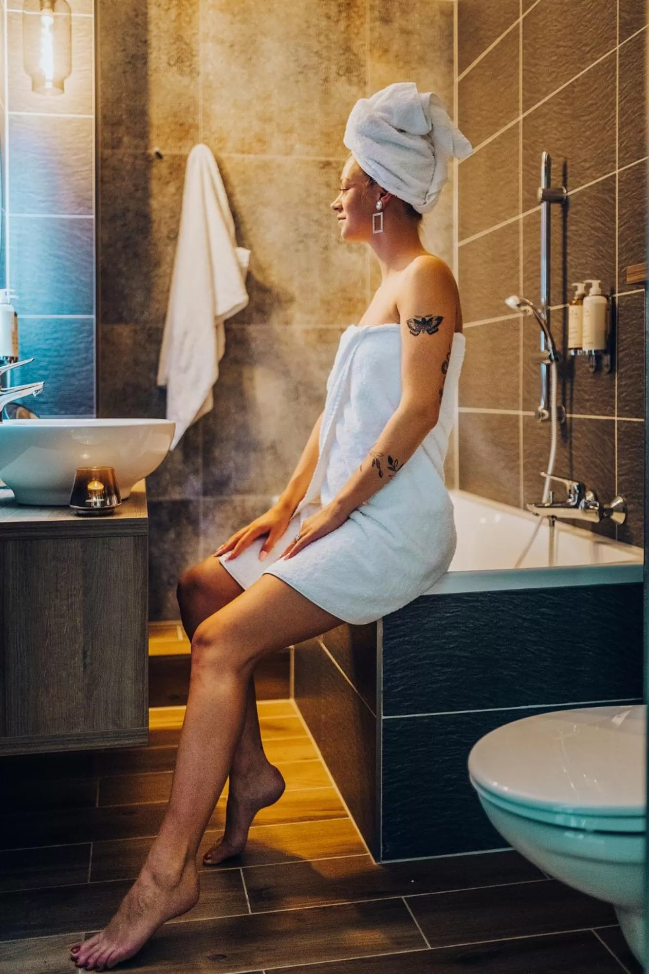 Bathroom in Wine & Wellness hotel Besední dům