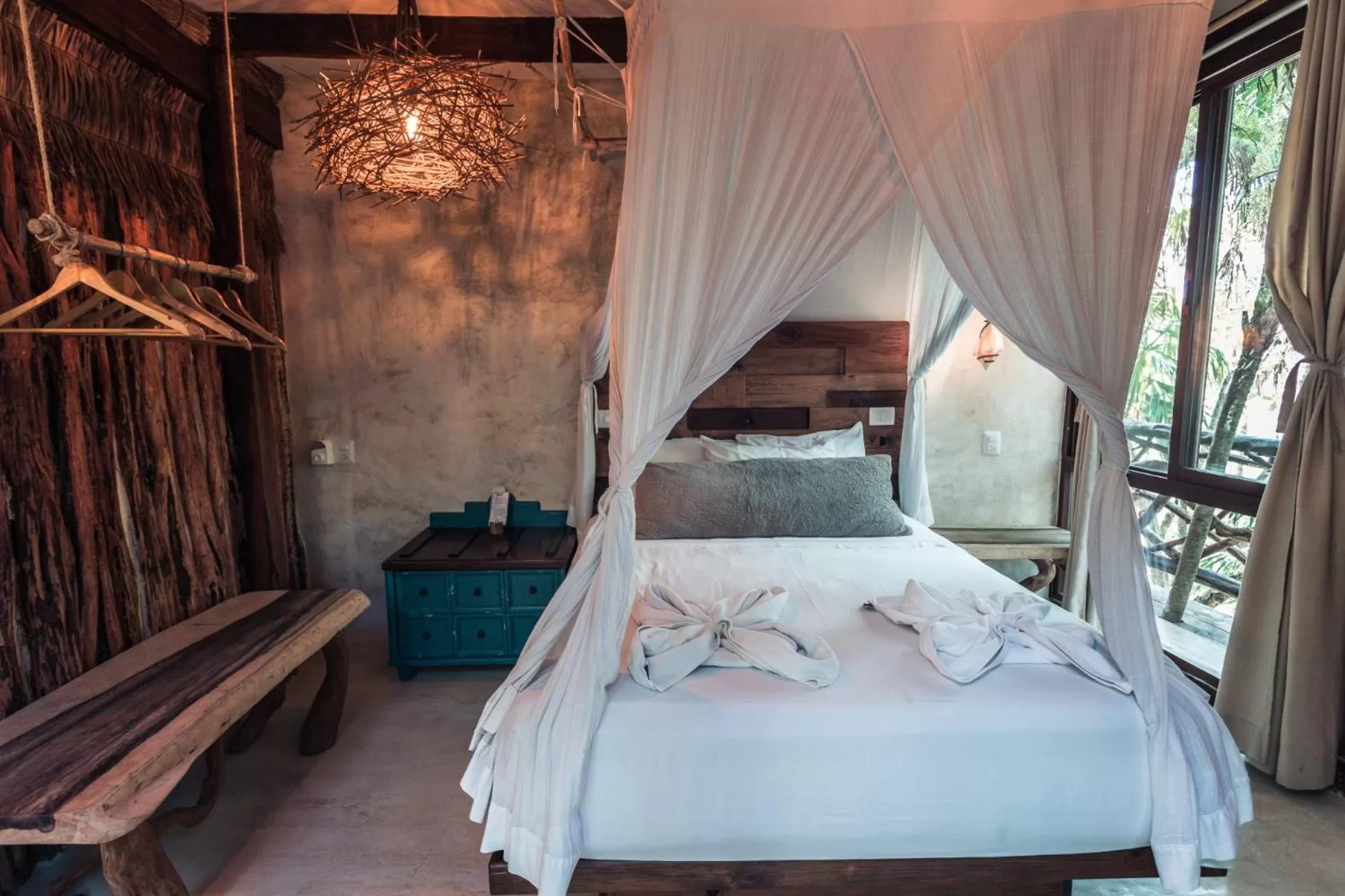 Photo of the whole room in Hidden Treehouse Tulum Eco-Hotel
