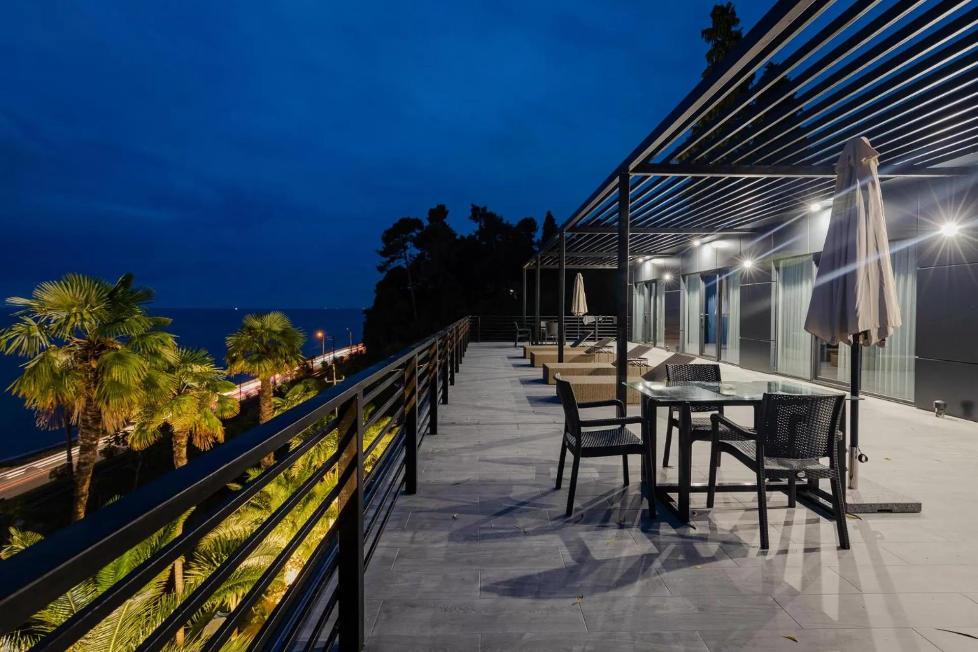 Balcony/Terrace in House at the Sea