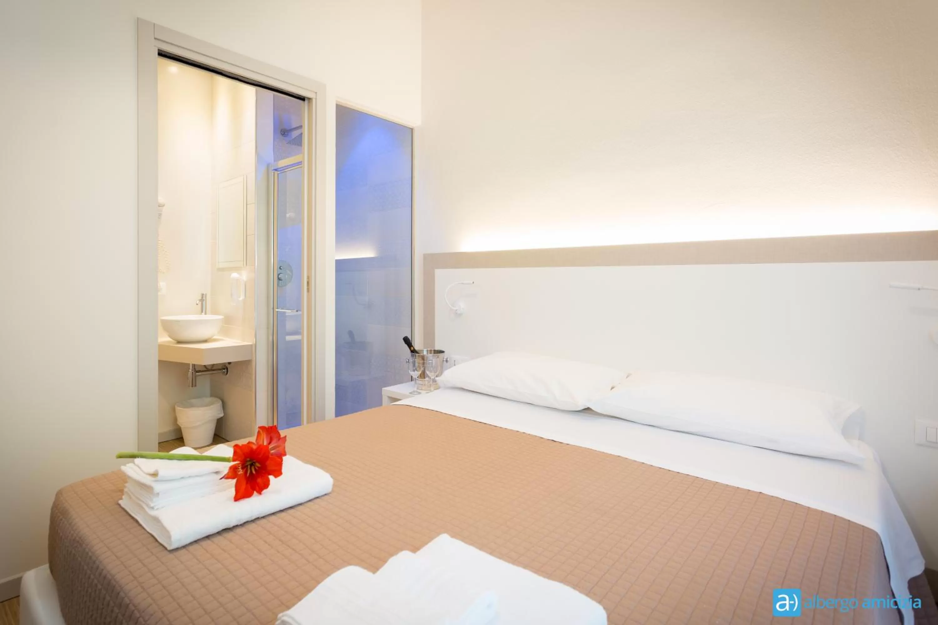 Photo of the whole room, Bed in Hotel Amicizia