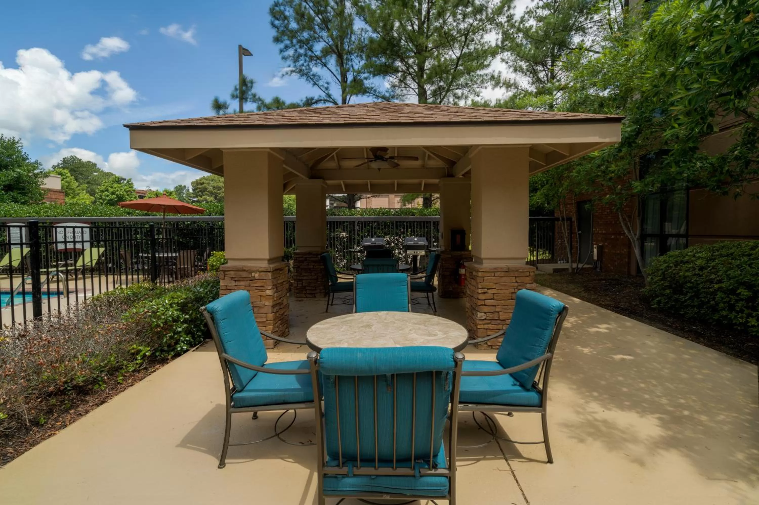 Patio in Staybridge Suites Memphis-Poplar Ave East by IHG