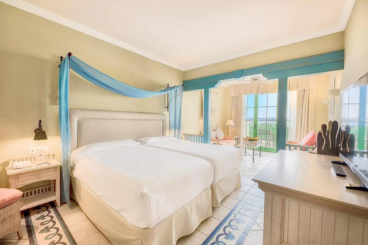 Double Room with Side Sea View (2 Adults + 2 Children) in Hotel LIVVO Volcán Lanzarote Double Room with Side Sea View (2 Adults + 2 Children) in Hotel LIVVO Volcán Lanzarote