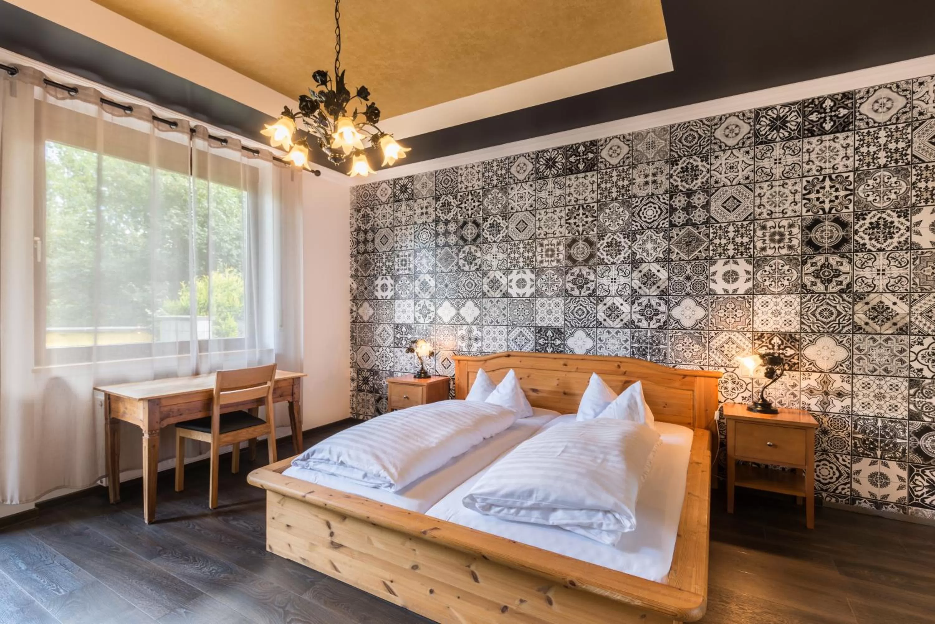 Bed in Engel Hotel Grill Bar