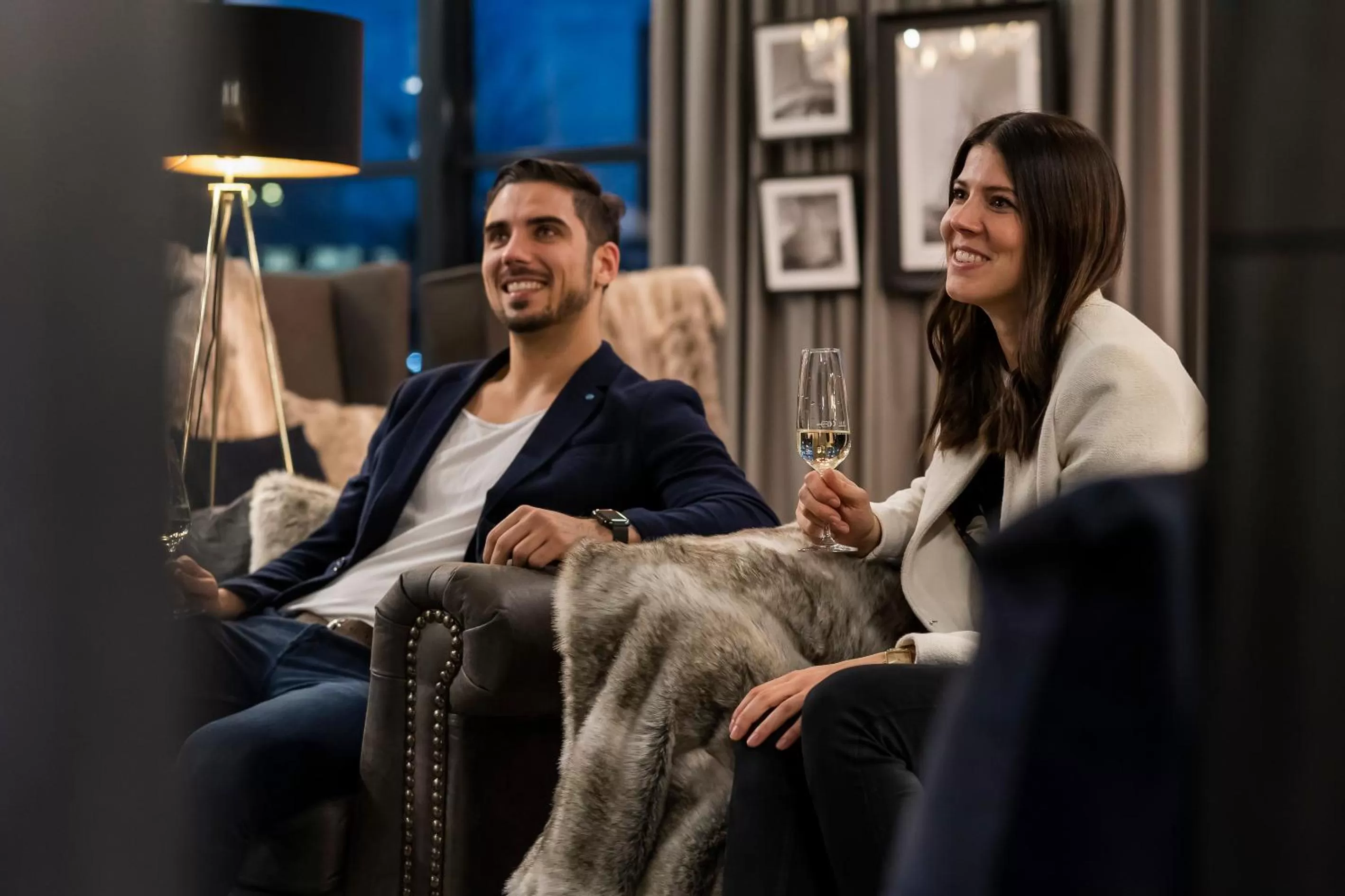 Communal lounge/ TV room in HARBR Hotel Heilbronn, a member of Radisson Individuals