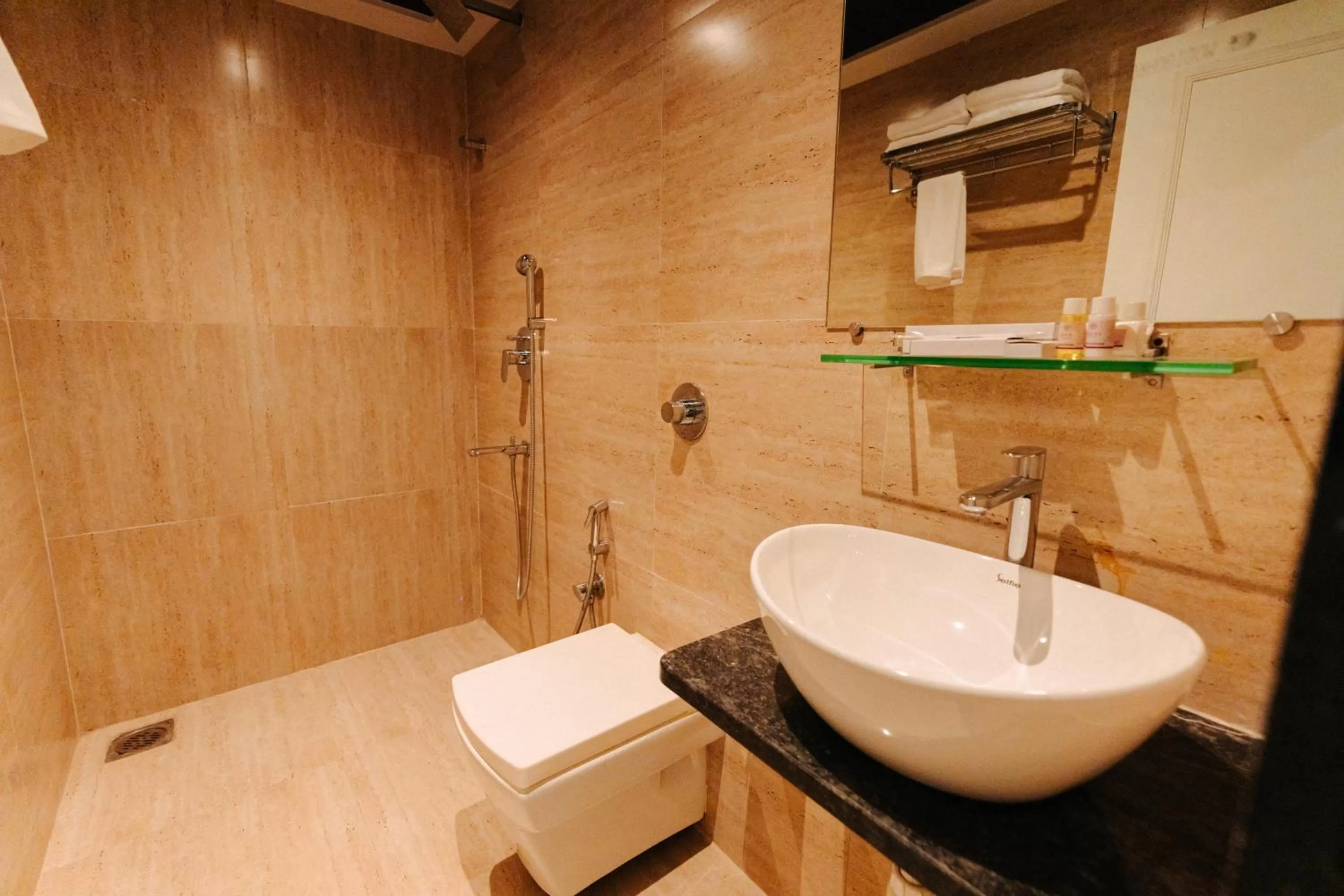 Bathroom in Arnna Hotel- Goregaon East
