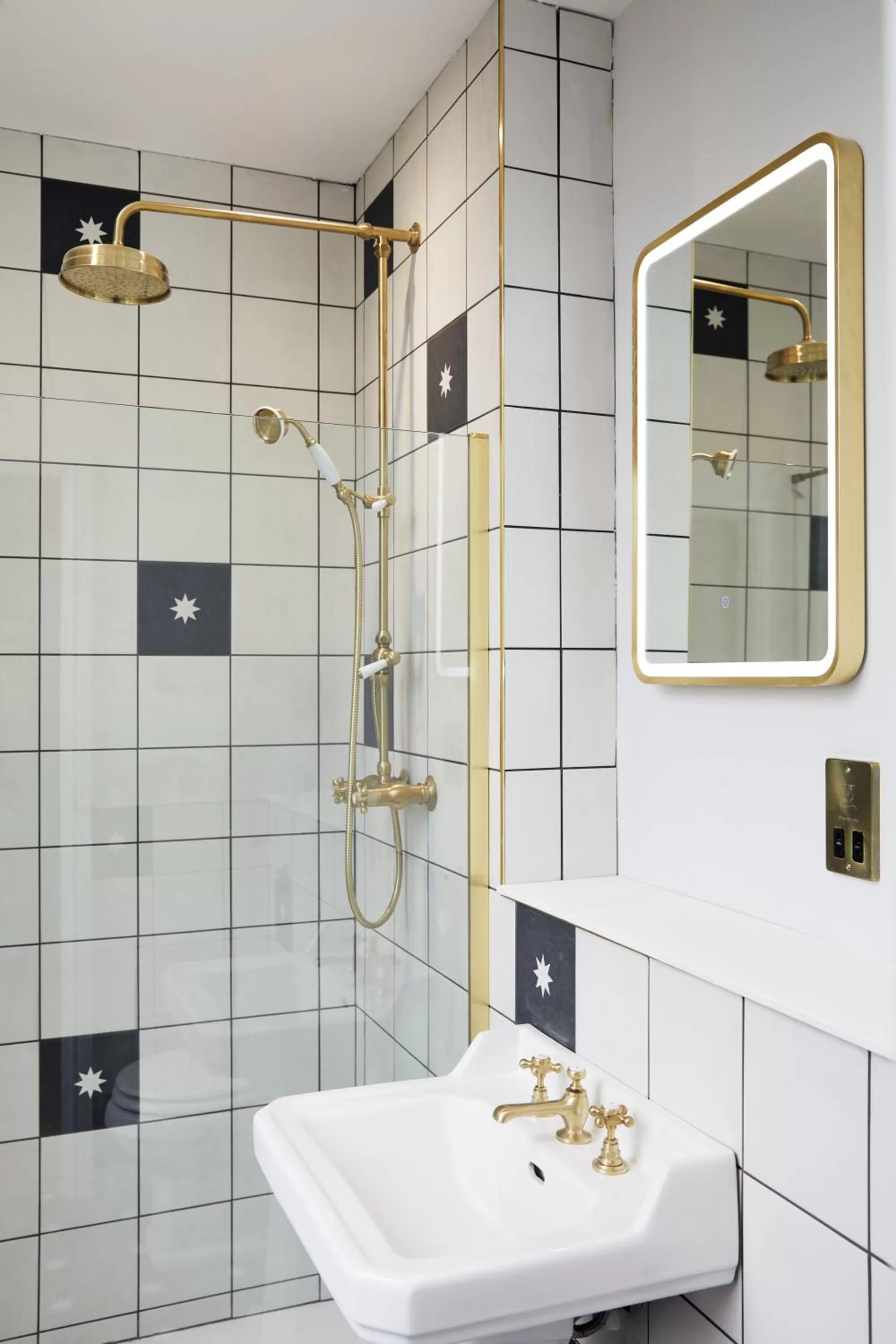 Shower in Railway House York by Chateau Anna