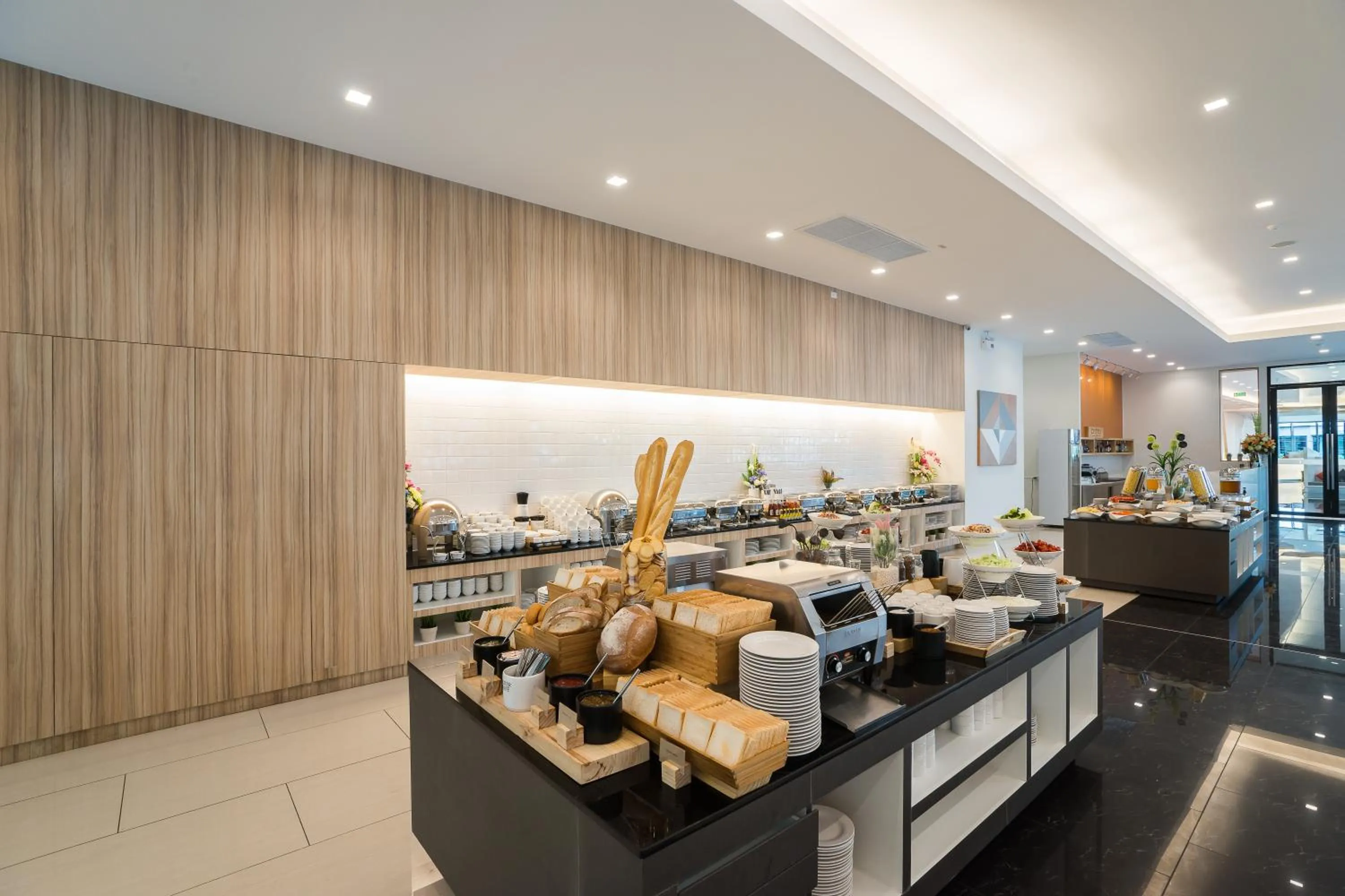 Buffet breakfast in J Inspired Hotel Pattaya