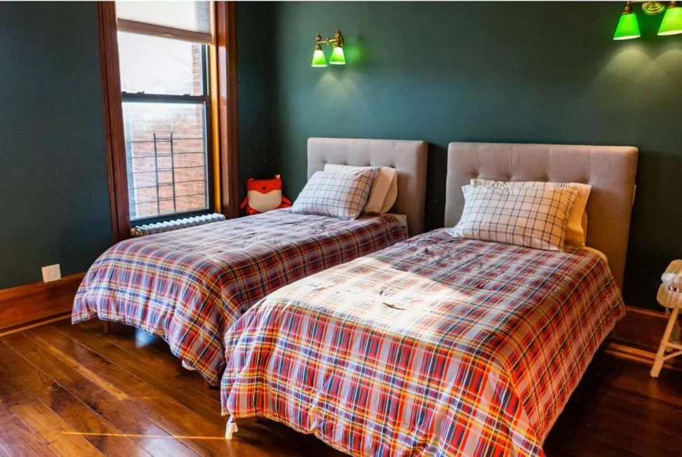 Bed in Northern Lights Mansion