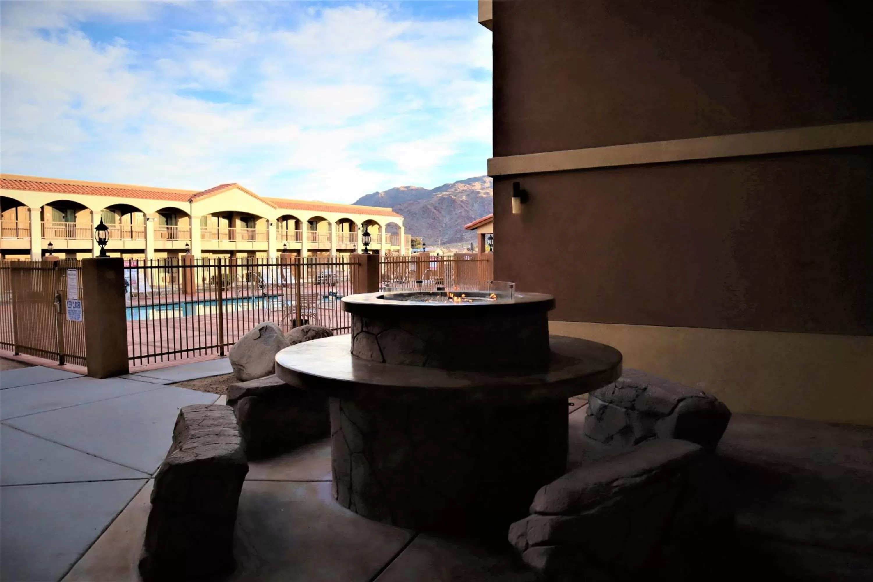 Balcony/Terrace in Oasis Inn & Suites 29 Palms Hotel Joshua Tree National Park