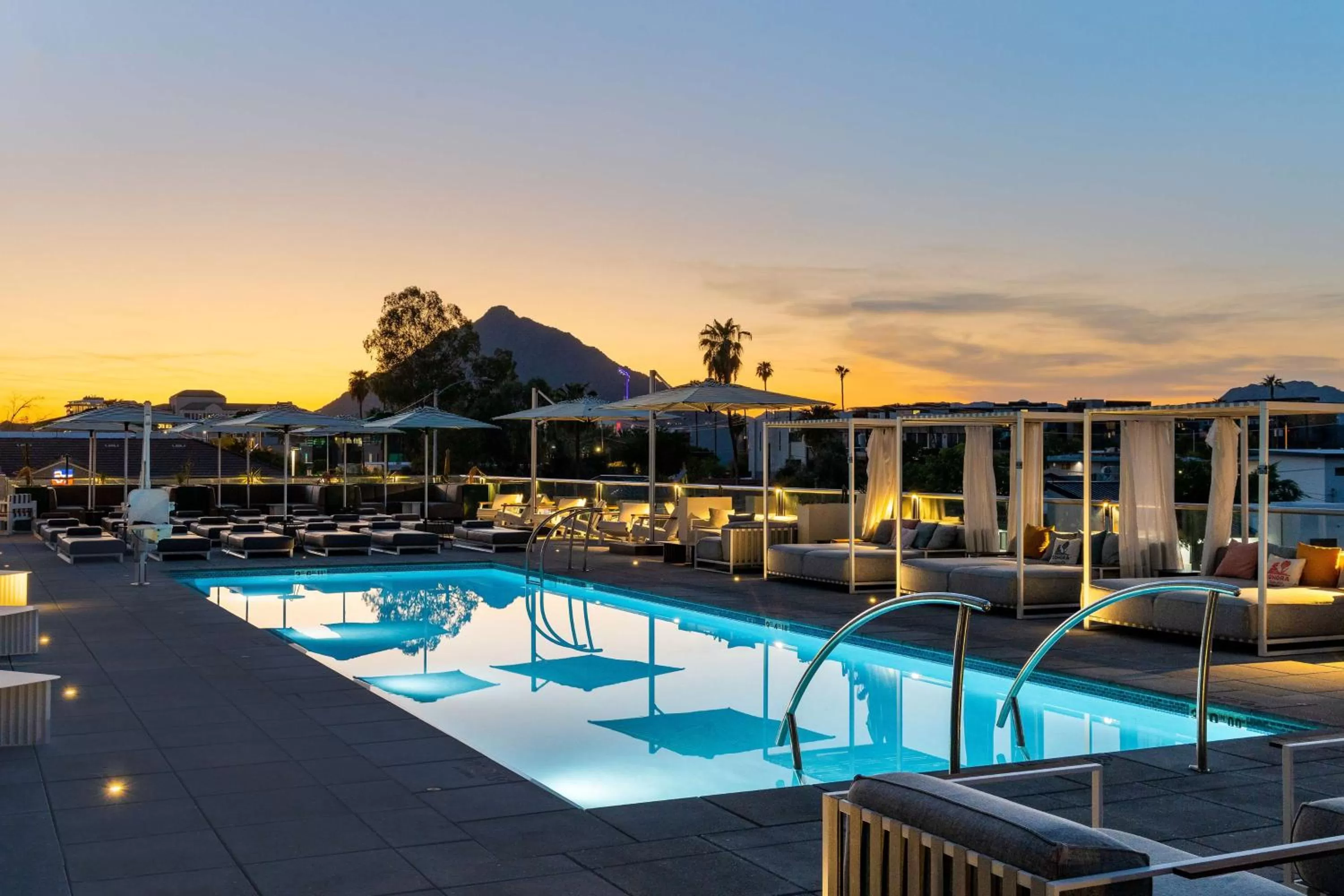 Pool view in Senna House Hotel Scottsdale, Curio Collection By Hilton