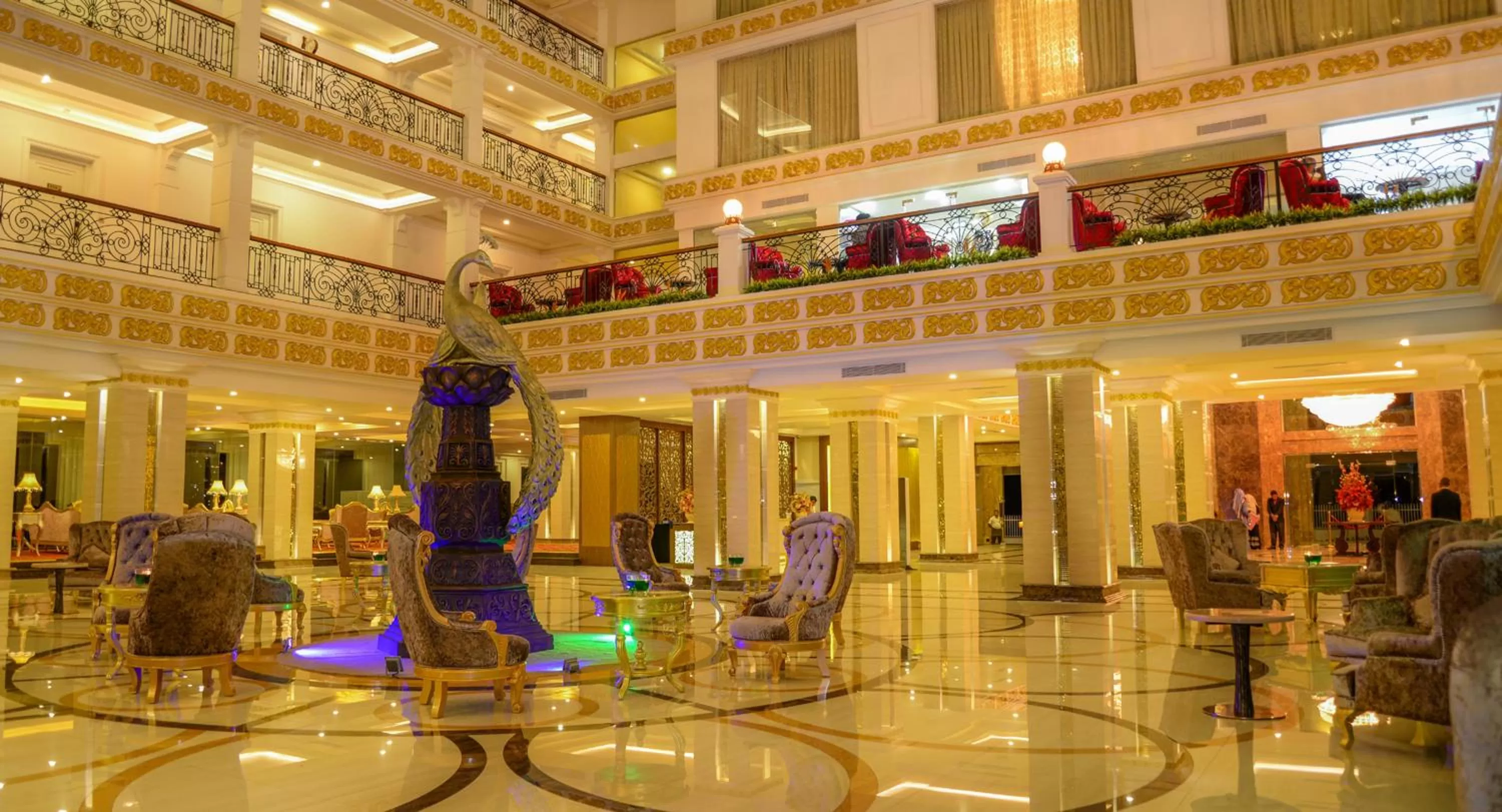 Lobby or reception in The Grand Kandyan