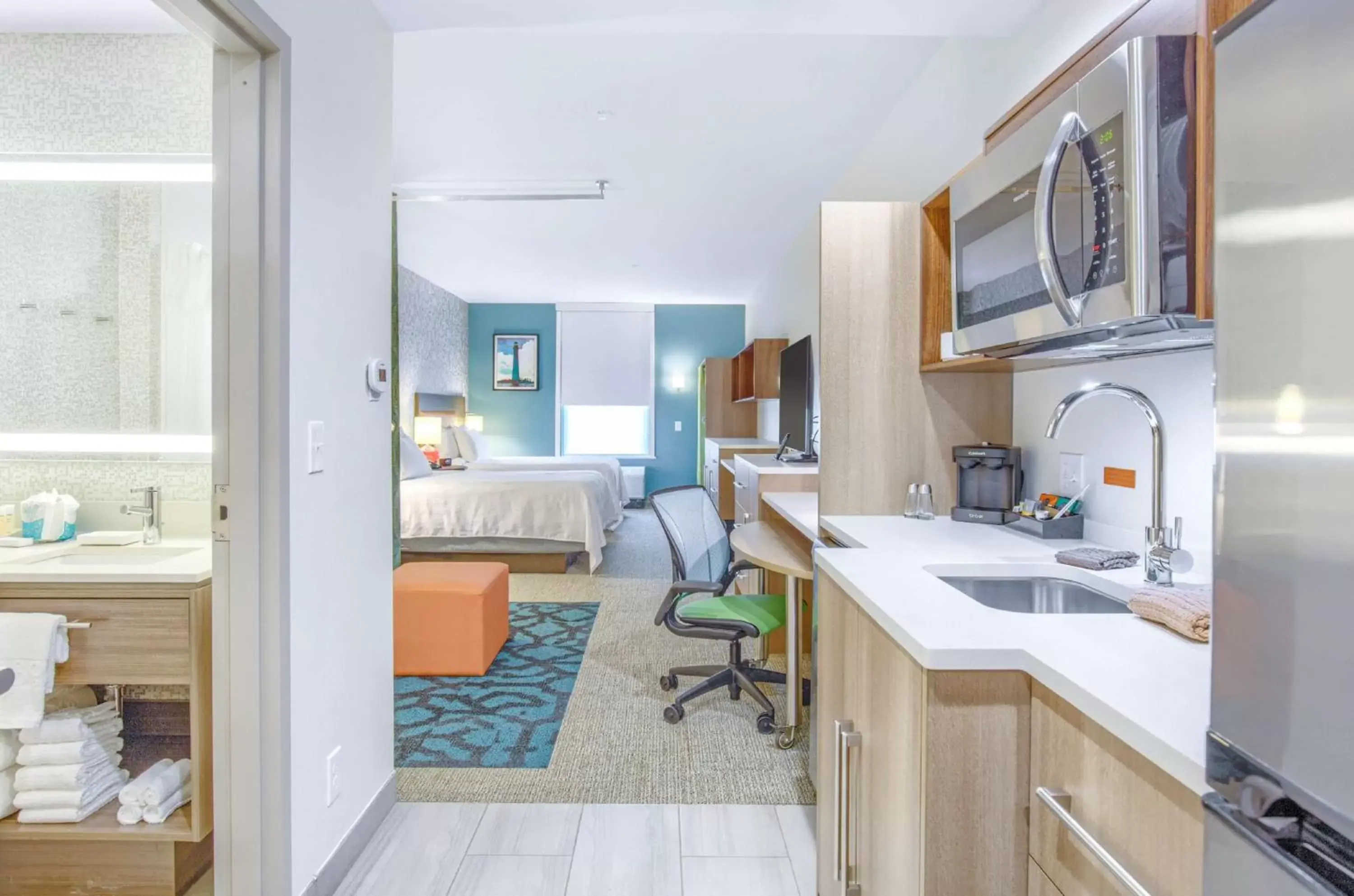 Studio with Two Queen Beds and Transfer Shower - Disability Access/Non-Smoking in Home2 Suites By Hilton Daphne Spanish Fort Studio with Two Queen Beds and Transfer Shower - Disability Access/Non-Smoking in Home2 Suites By Hilton Daphne Spanish Fort