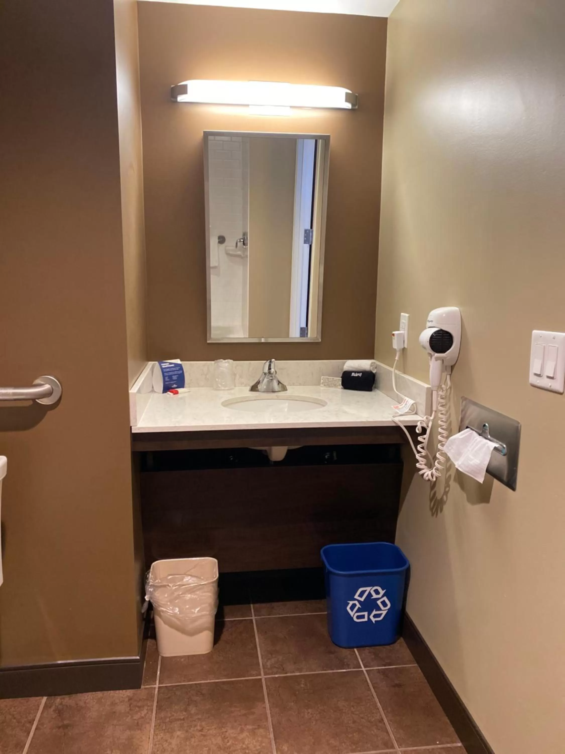 Bathroom in Microtel Inn & Suites by Wyndham - Timmins