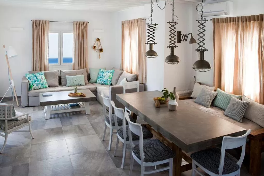 Living room in Amperian Mykonos Suites & Villas
