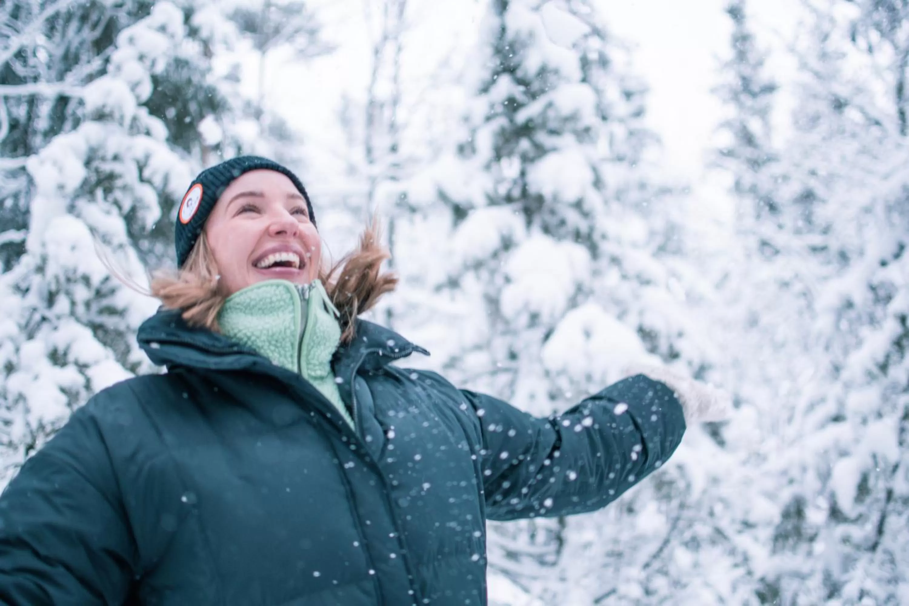 Winter in Haltia Lake Lodge nature boutique hotel & glamping