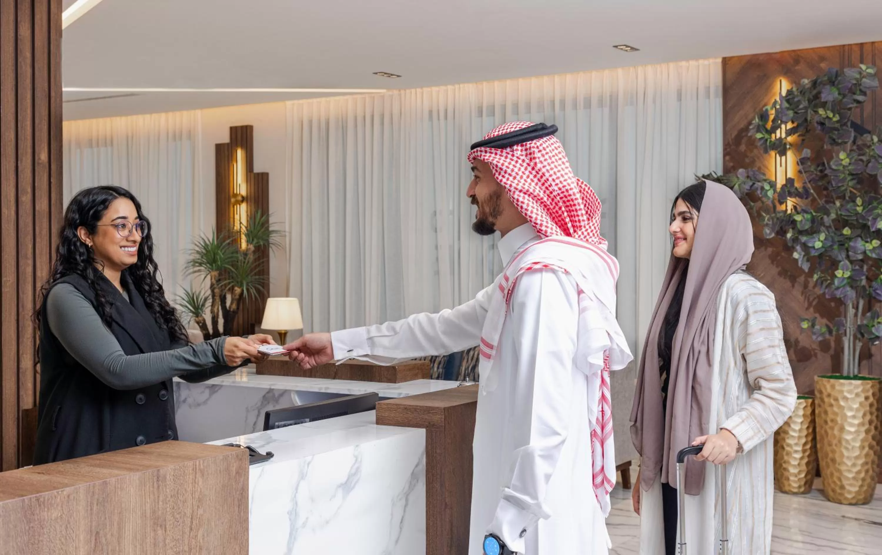 Lobby or reception in Seven Gardens Hotel Al Narjis