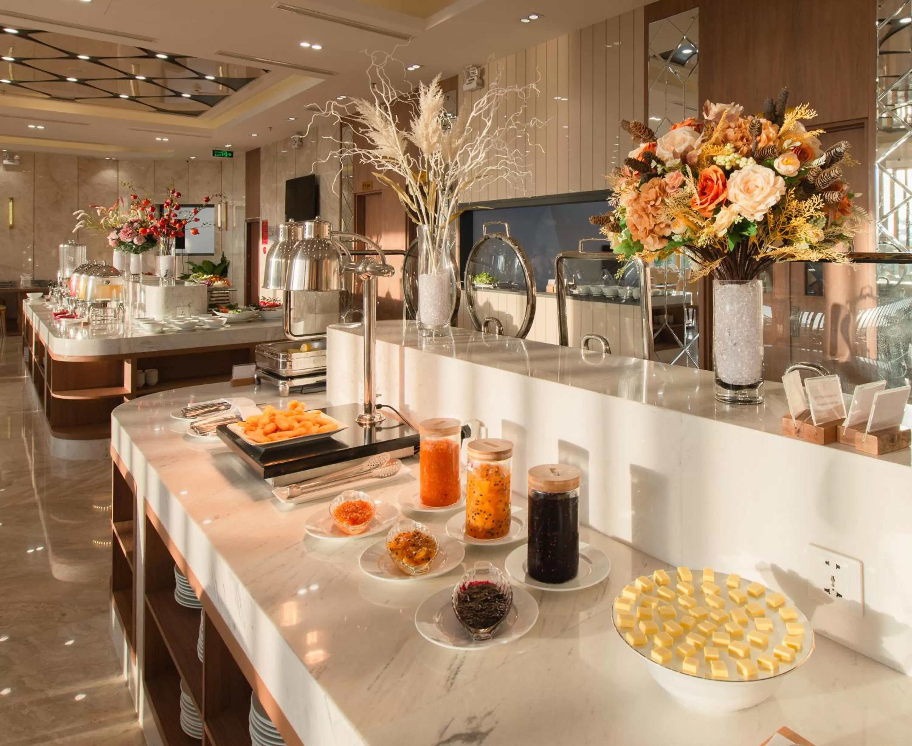 Buffet breakfast in Grand Gosia Hotel