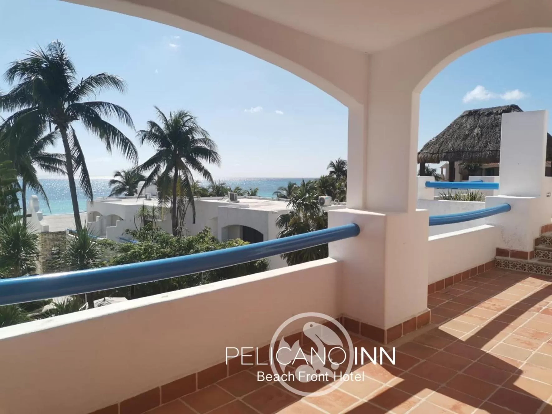 Balcony/Terrace in Pelicano Inn Playa del Carmen - Beachfront Hotel