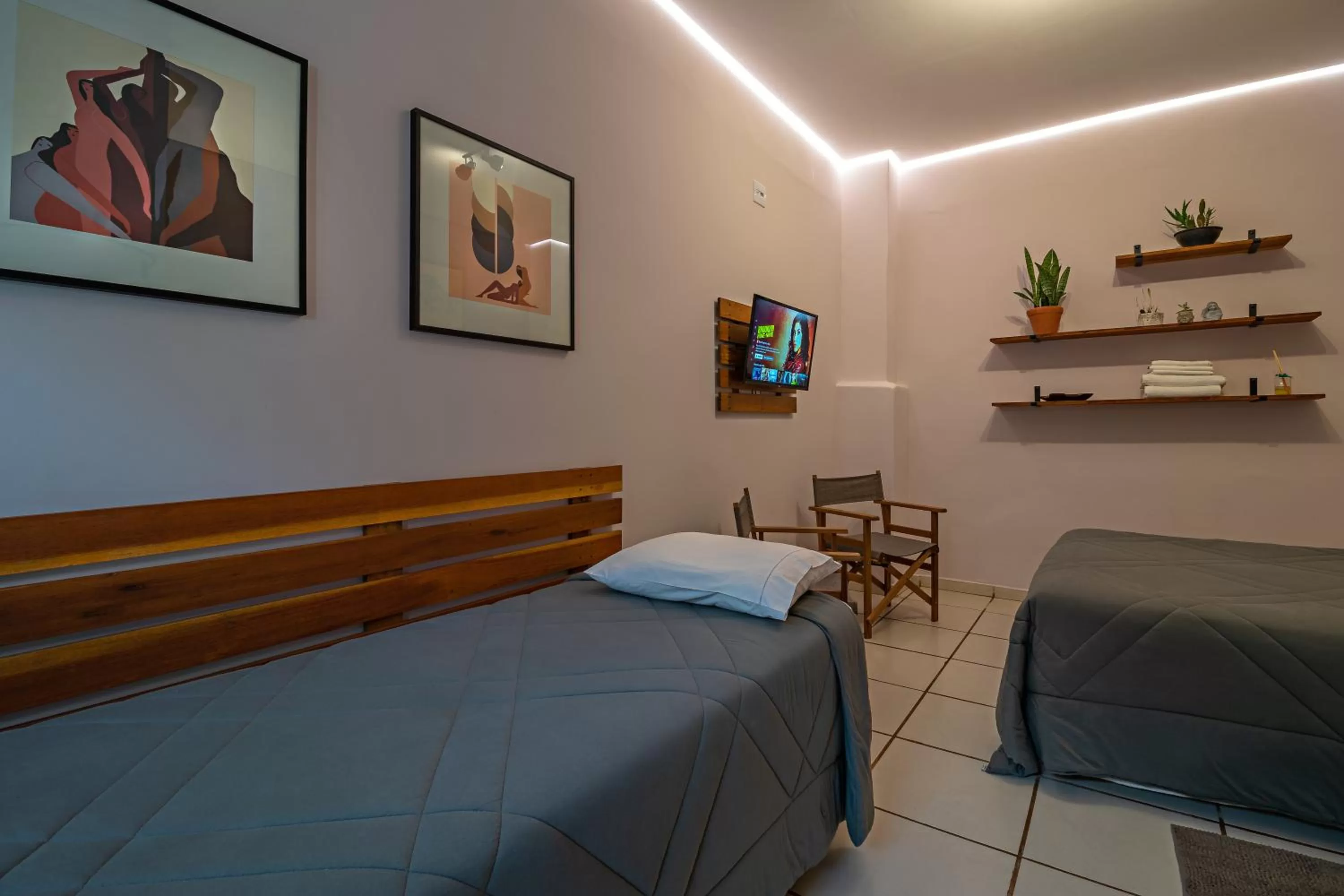 Bed in Suítes no Quintal