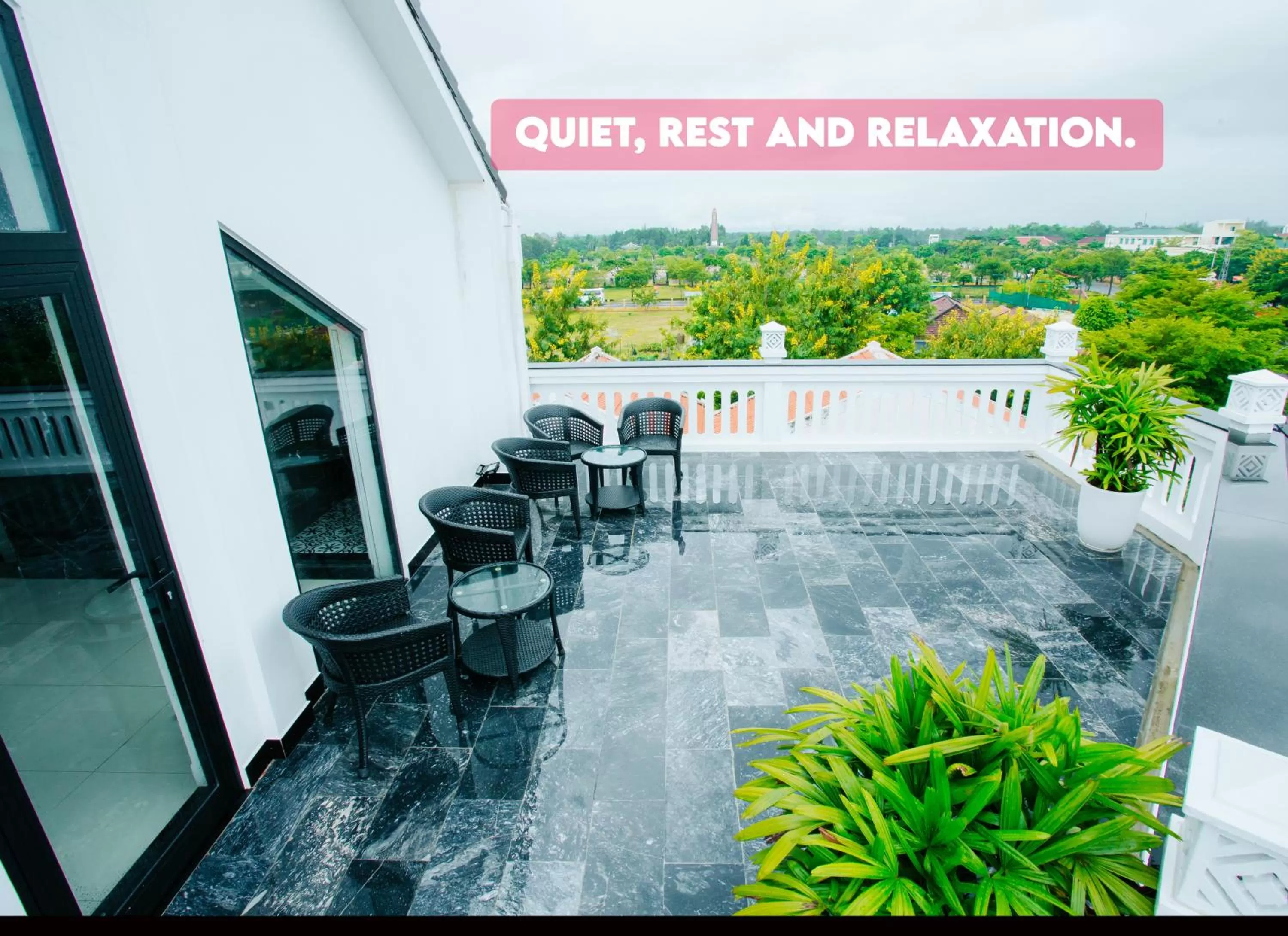 Balcony/Terrace in Hoianation Villas Hotel