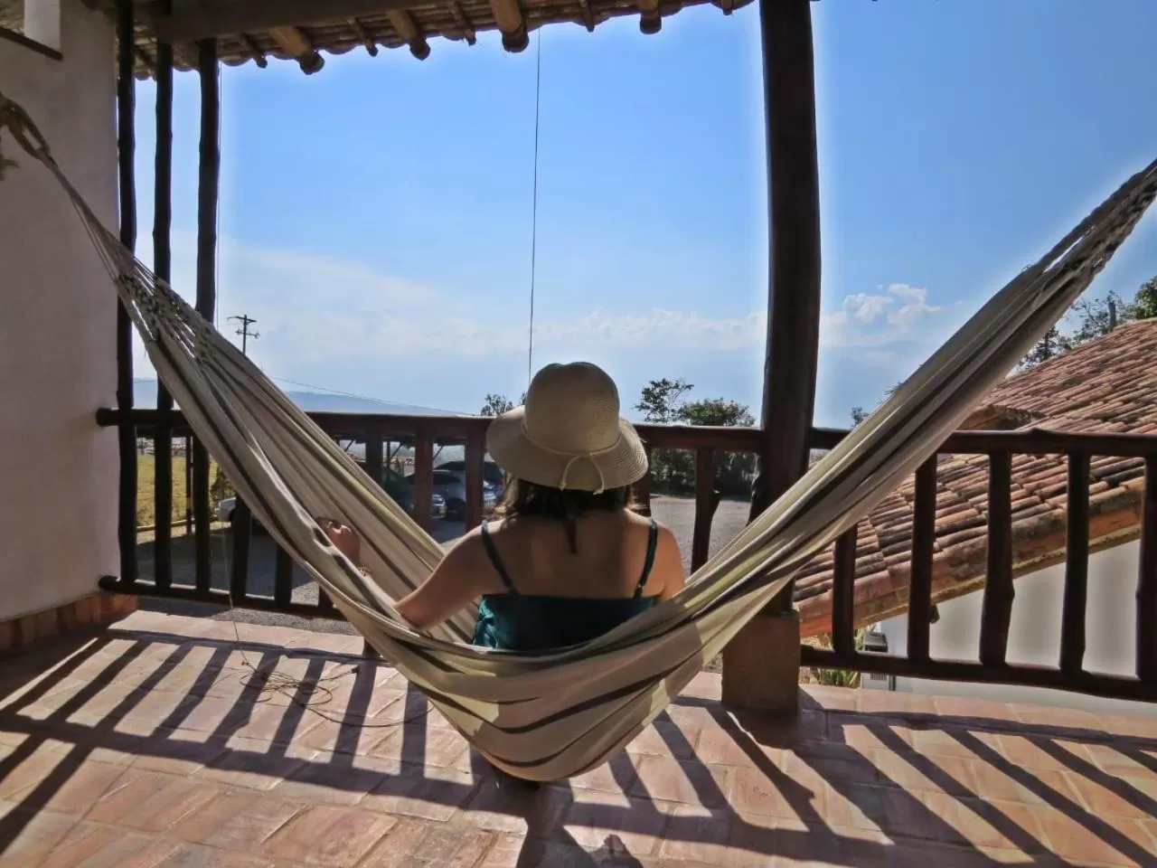 Balcony/Terrace in Hotel Buenosaires Barichara