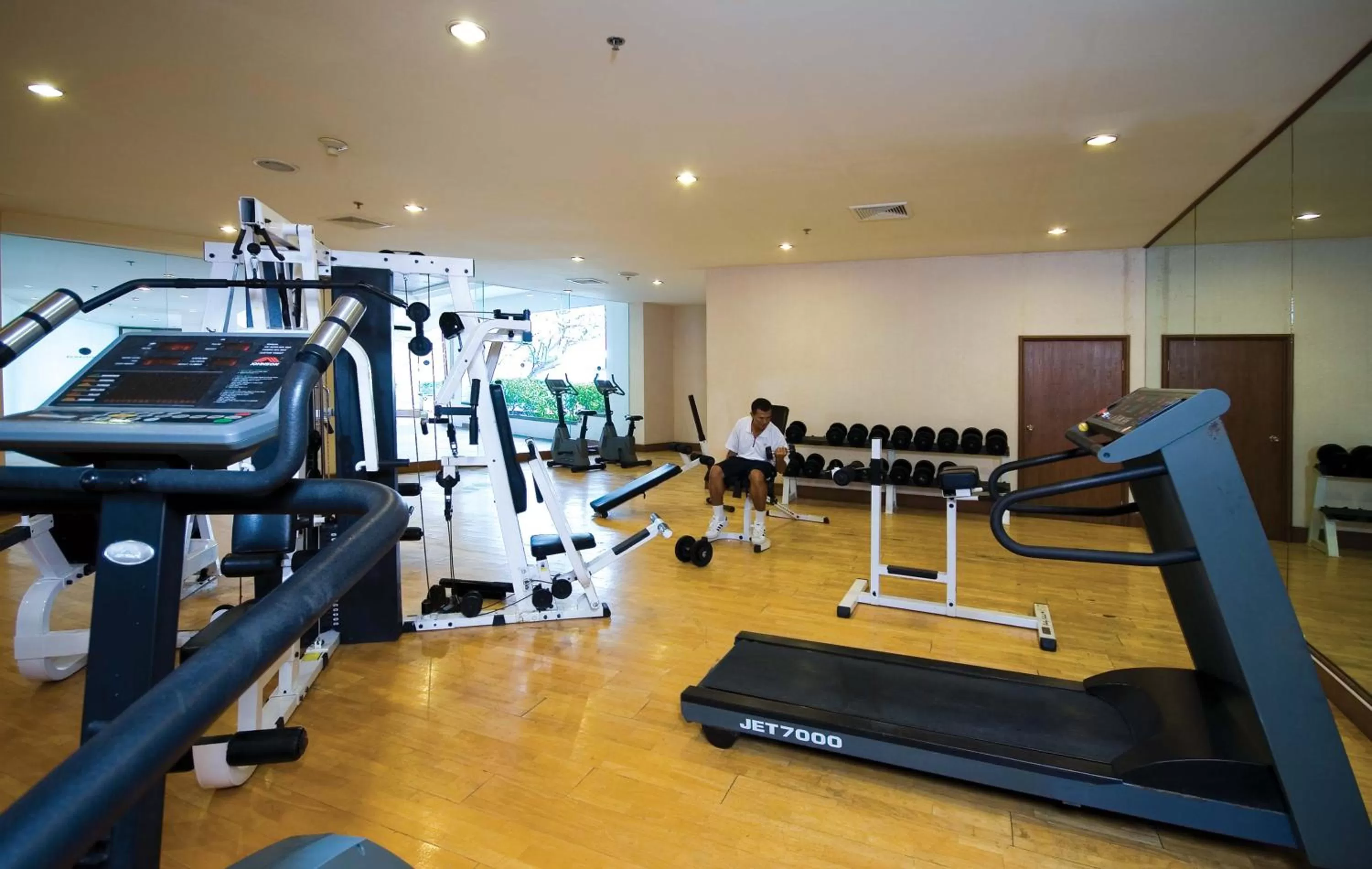 Fitness centre/facilities in Jomtien Palm Beach Hotel and Resort