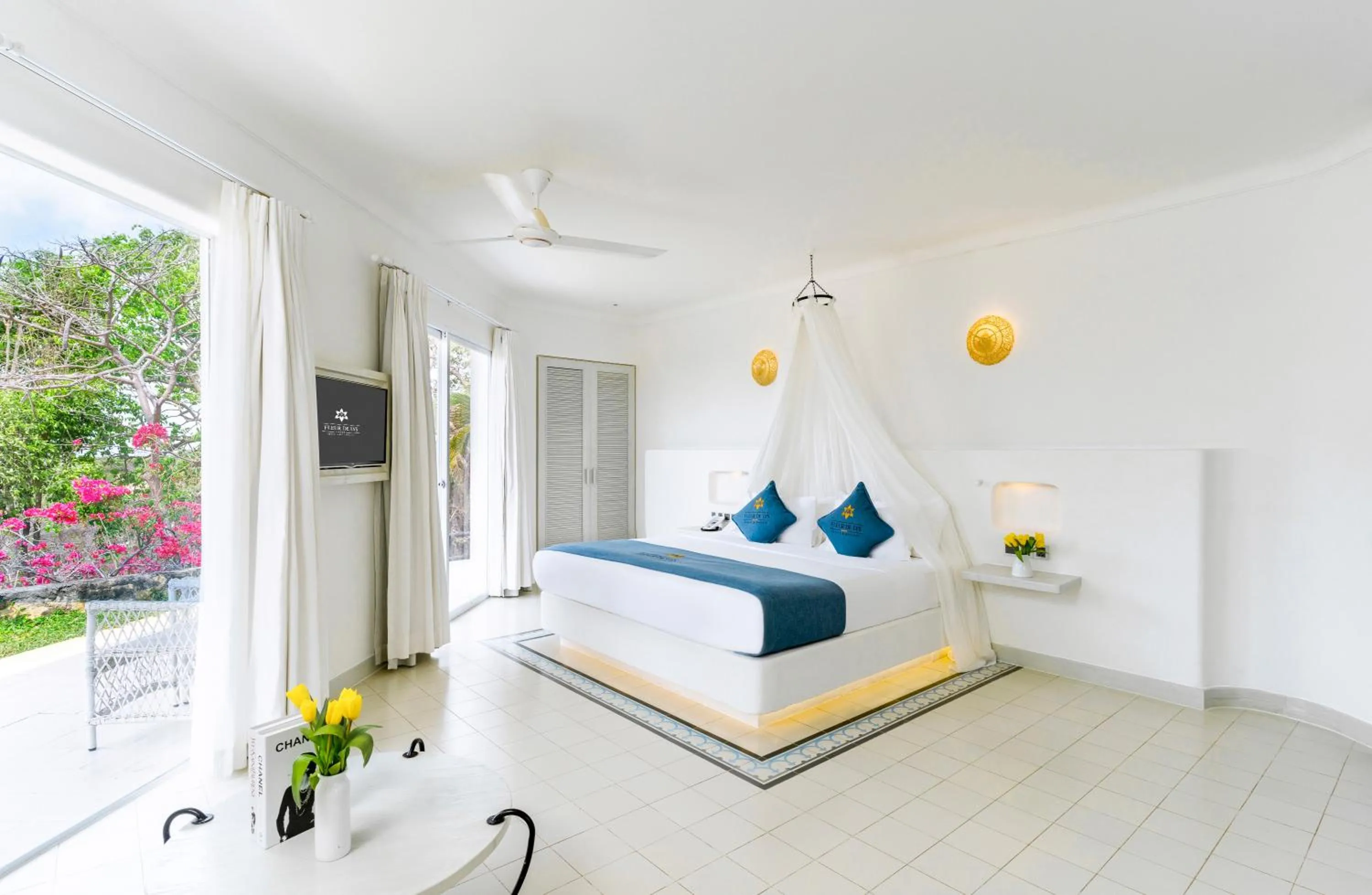 View (from property/room), Bed in Fleur de Lys Resort & Spa Long Hai