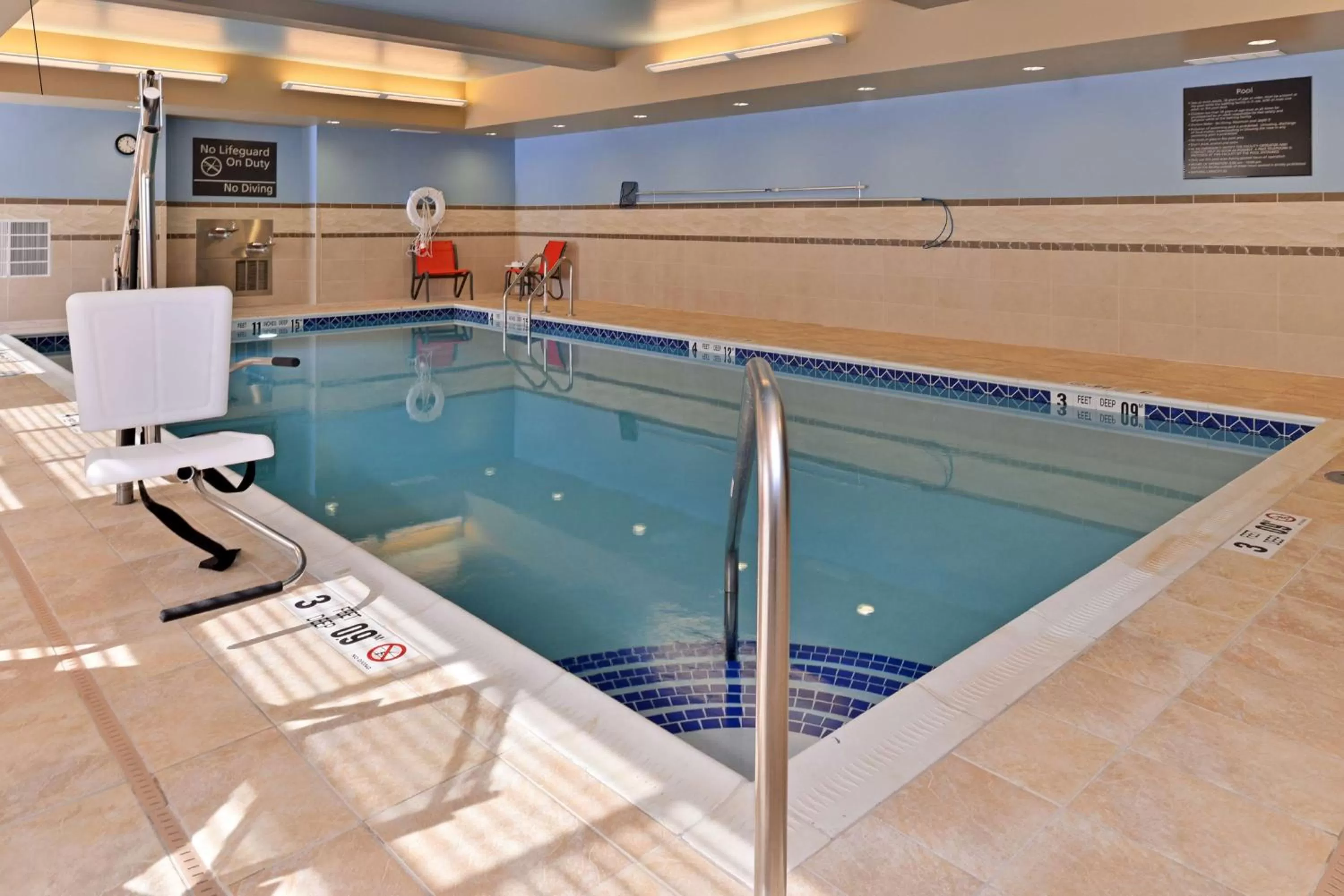 Pool view in Hampton Inn Rome