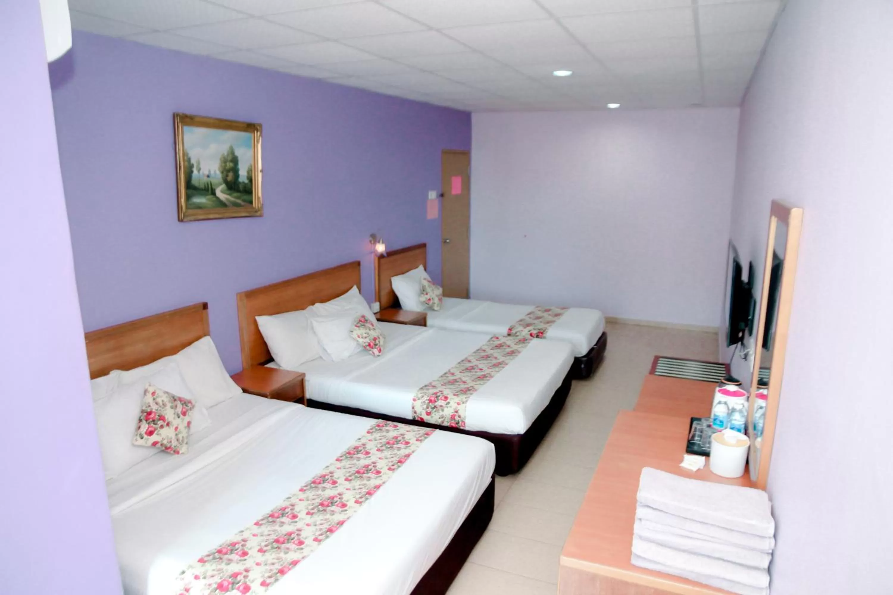 Bed in HOTEL D VIEW MERSING