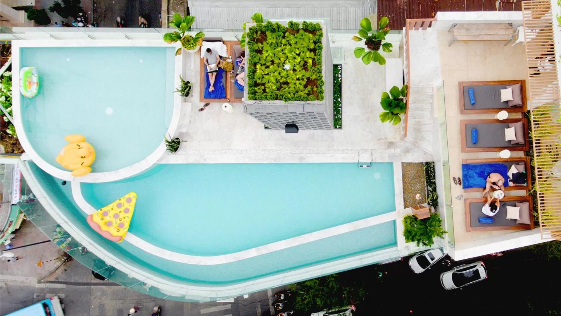 Swimming pool, Pool View in A&EM Saigon Hotel