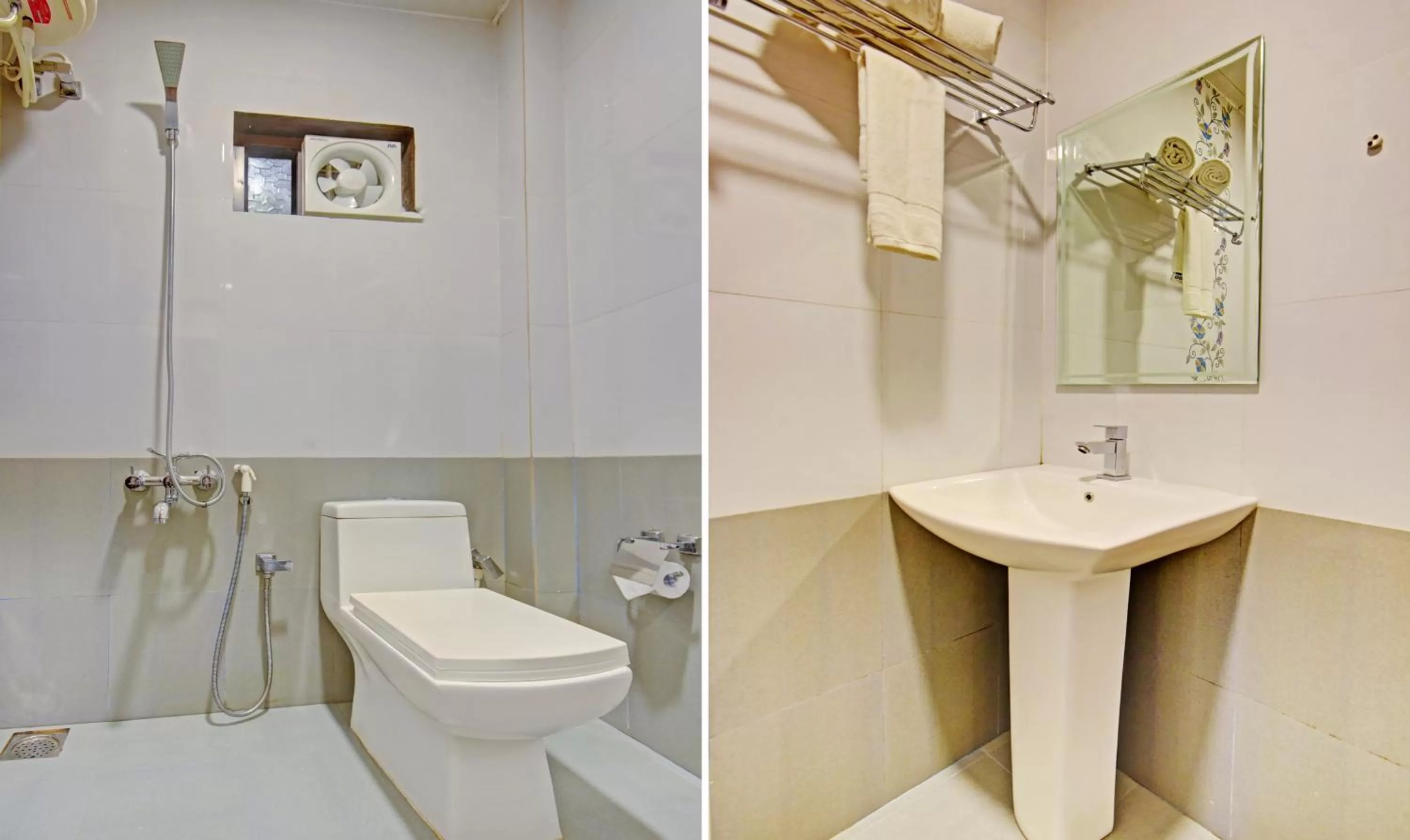 Bathroom in Itsy Hotels Igloo Residency, 400 Meters From Raja Seat Garden