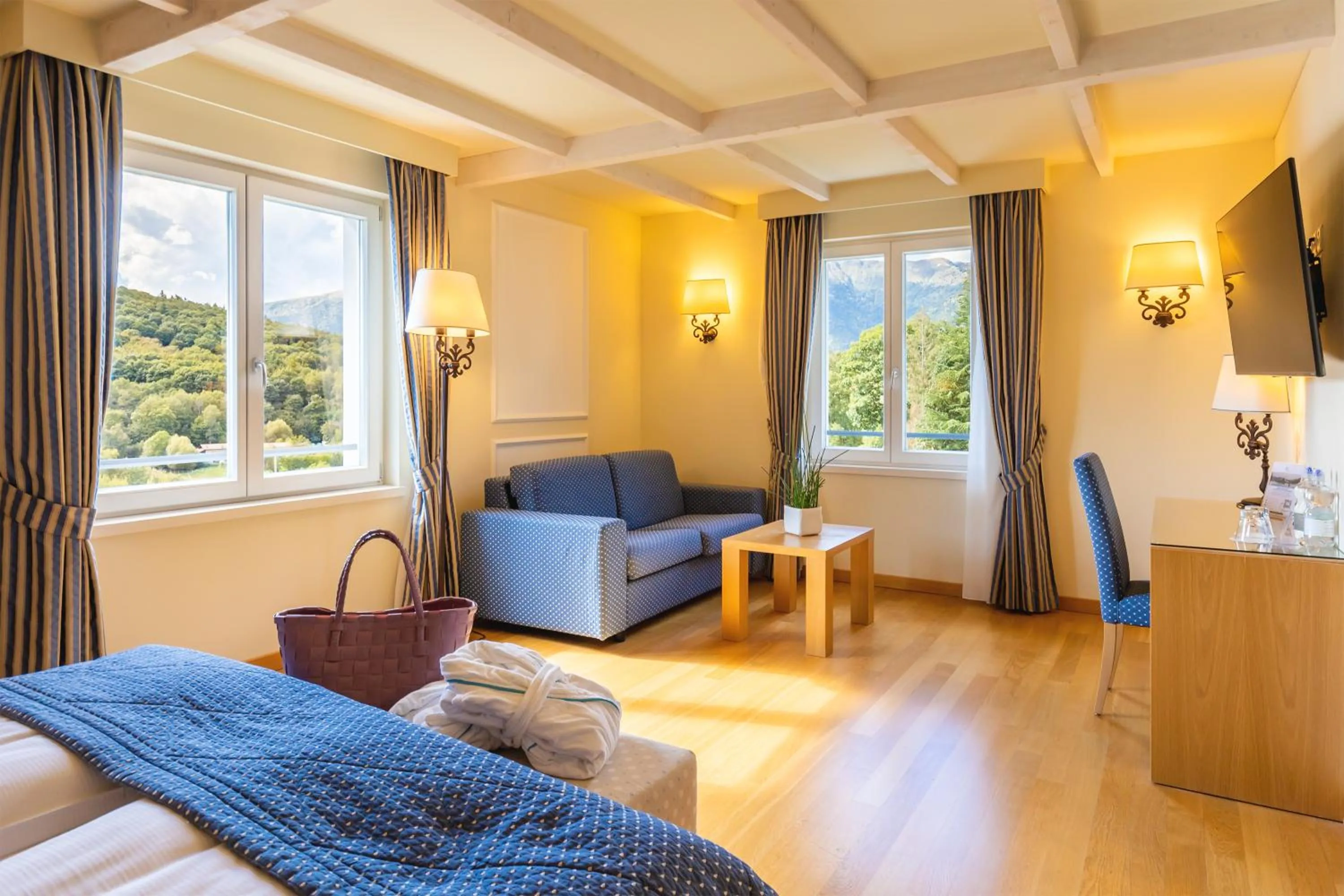 Exclusive Double Room with Garden View - single occupancy in Kurhaus Cademario Hotel & SPA - Adults Only