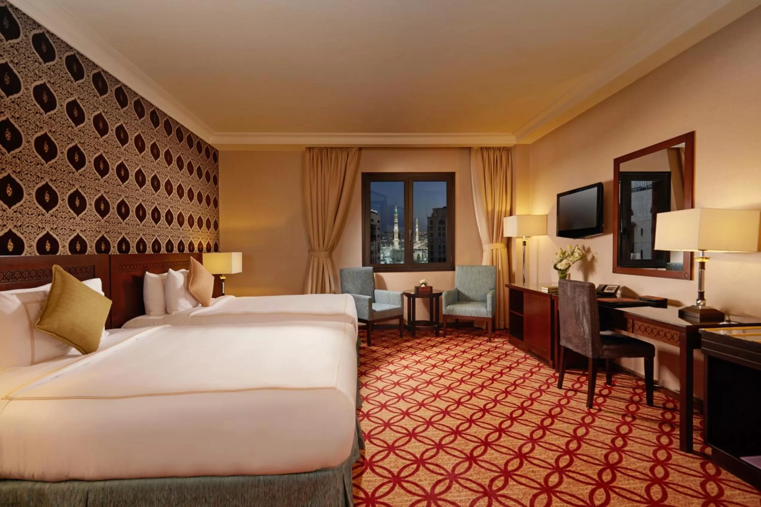 Bed in Dallah Taibah Hotel