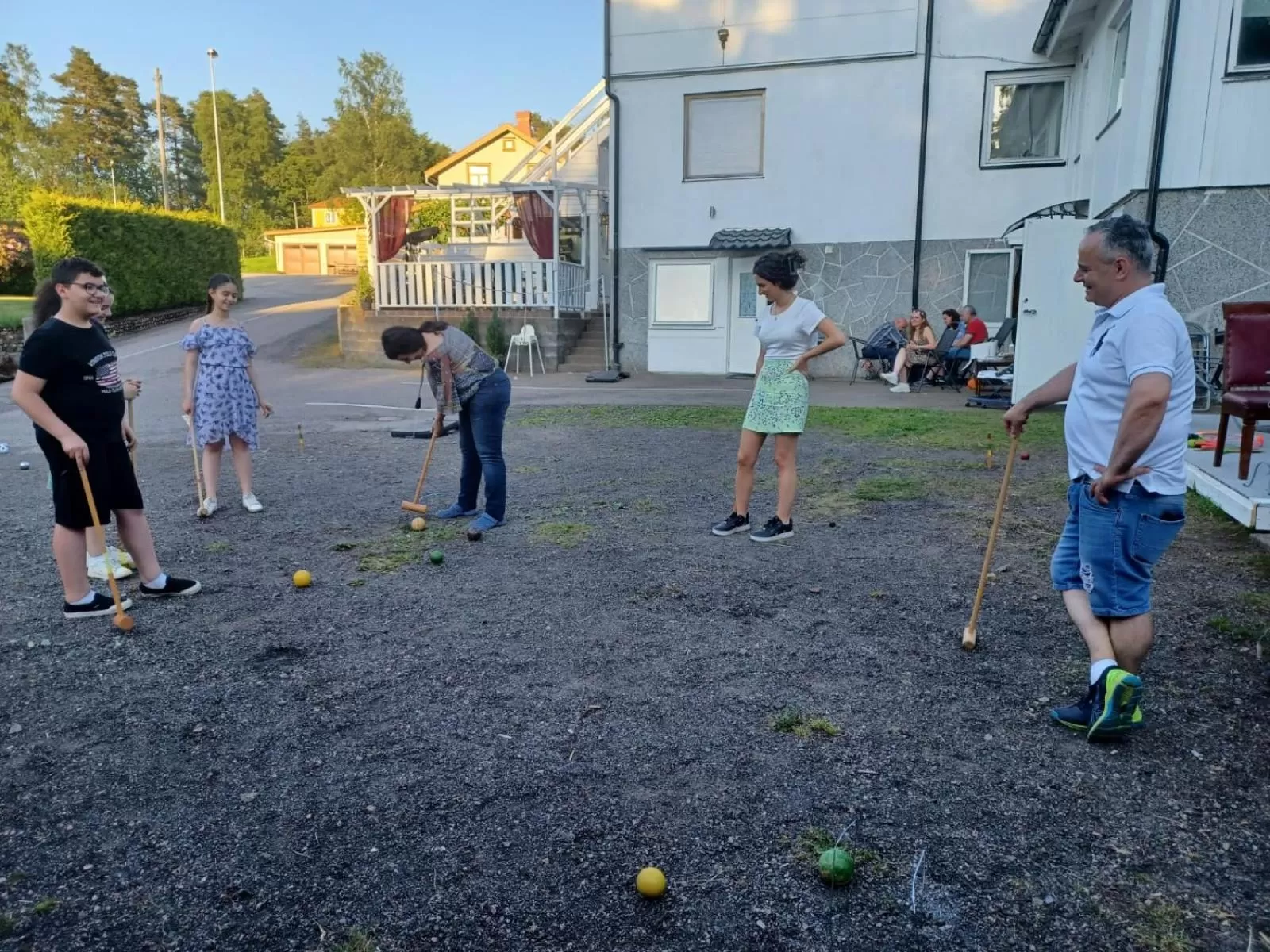 Family in Stop at The Cross