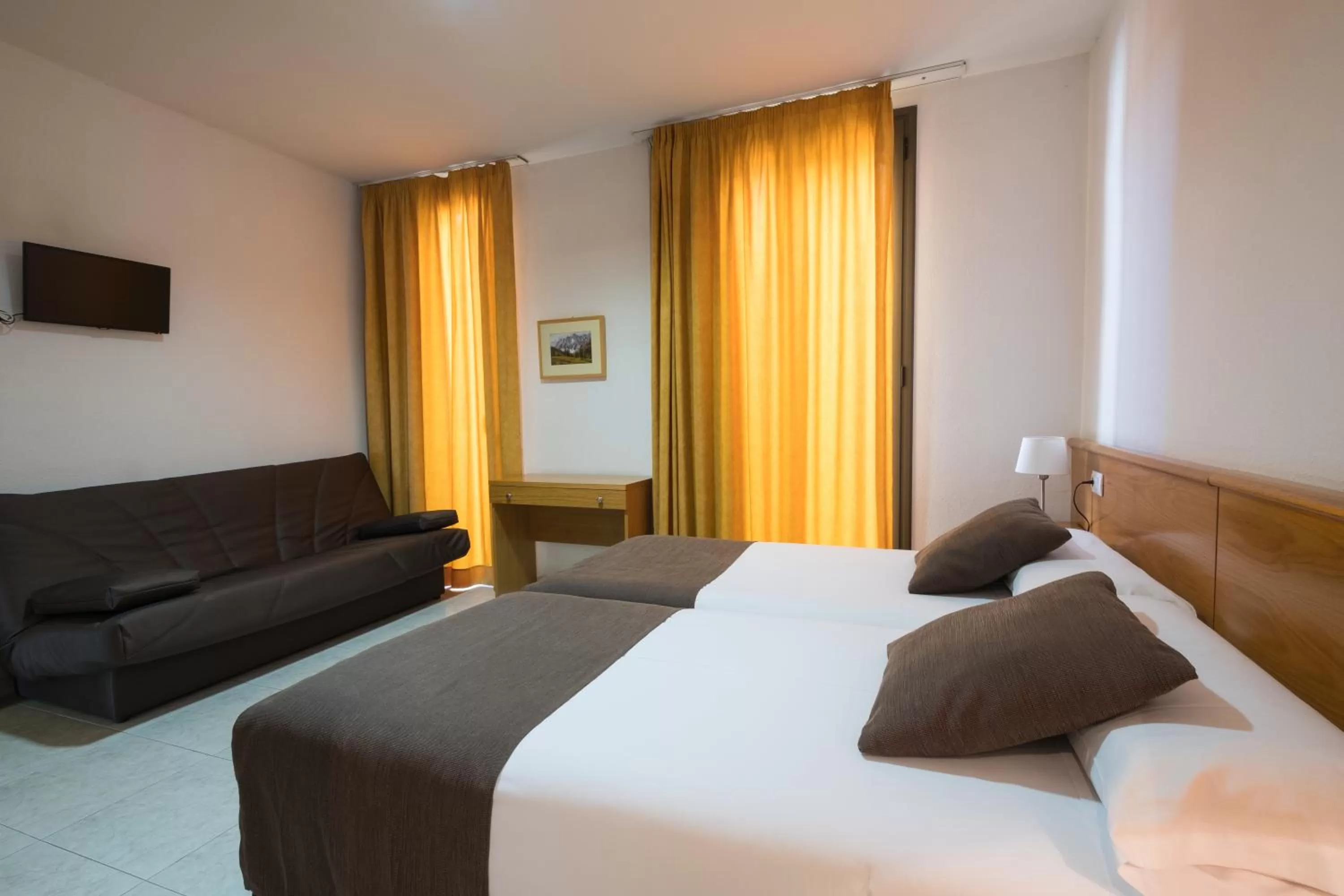 Bed in Hotel Alta Garrotxa
