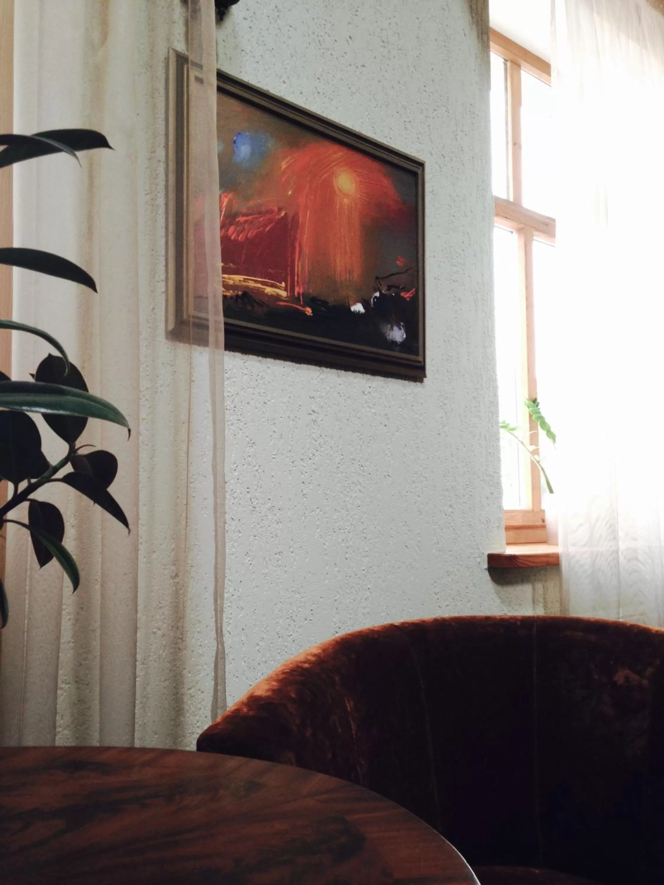 Decorative detail, TV/Entertainment Center in Hotel Vilhelmine