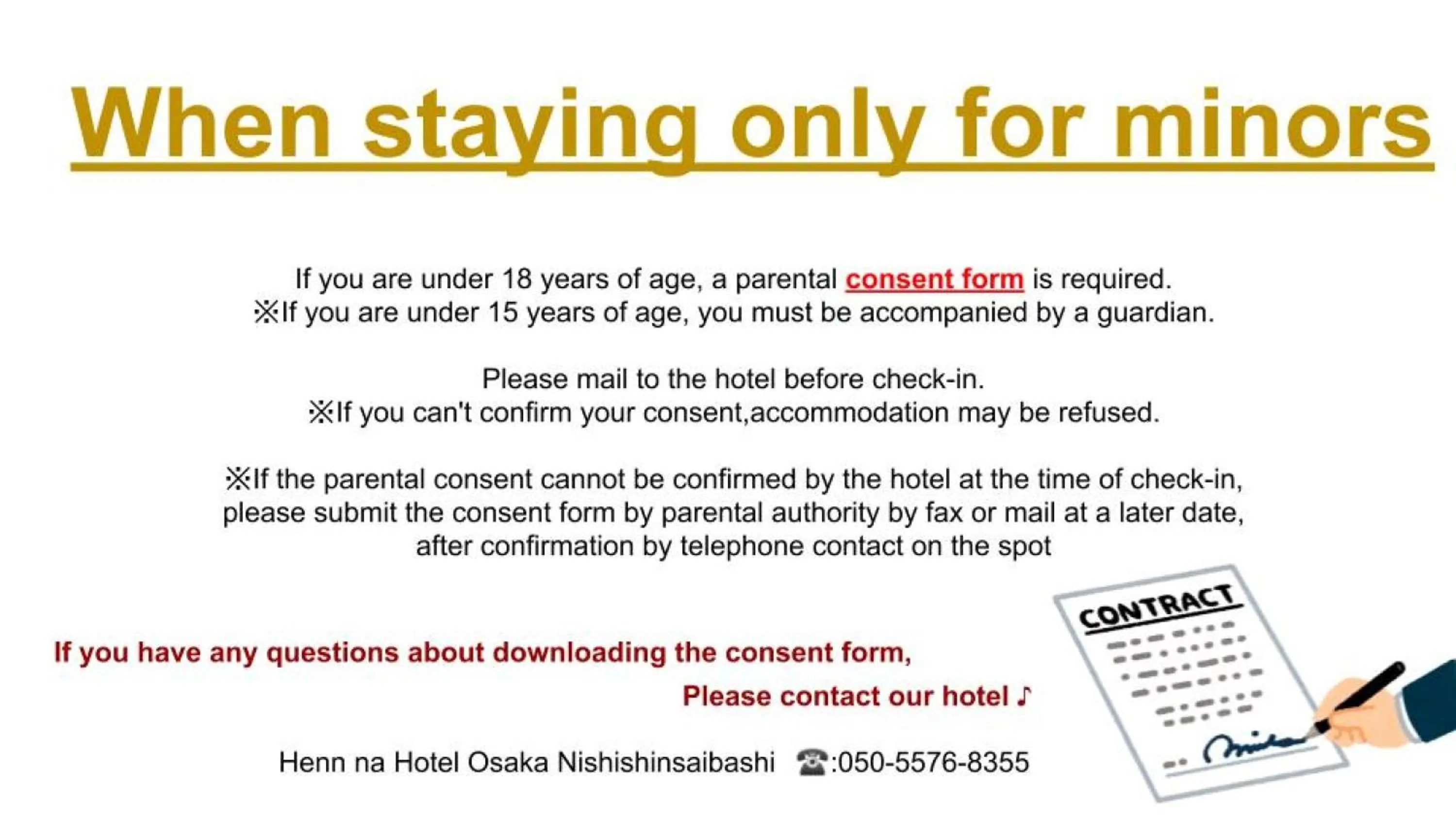 Area and facilities in Henn na Hotel Osaka Namba