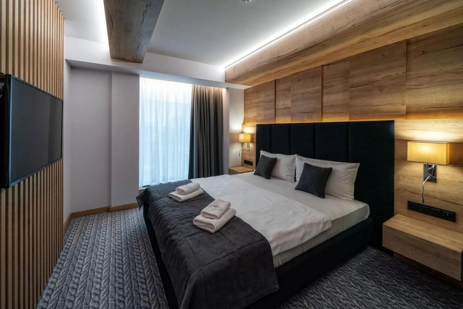 Bed in Hotel META Resort & Vine SPA