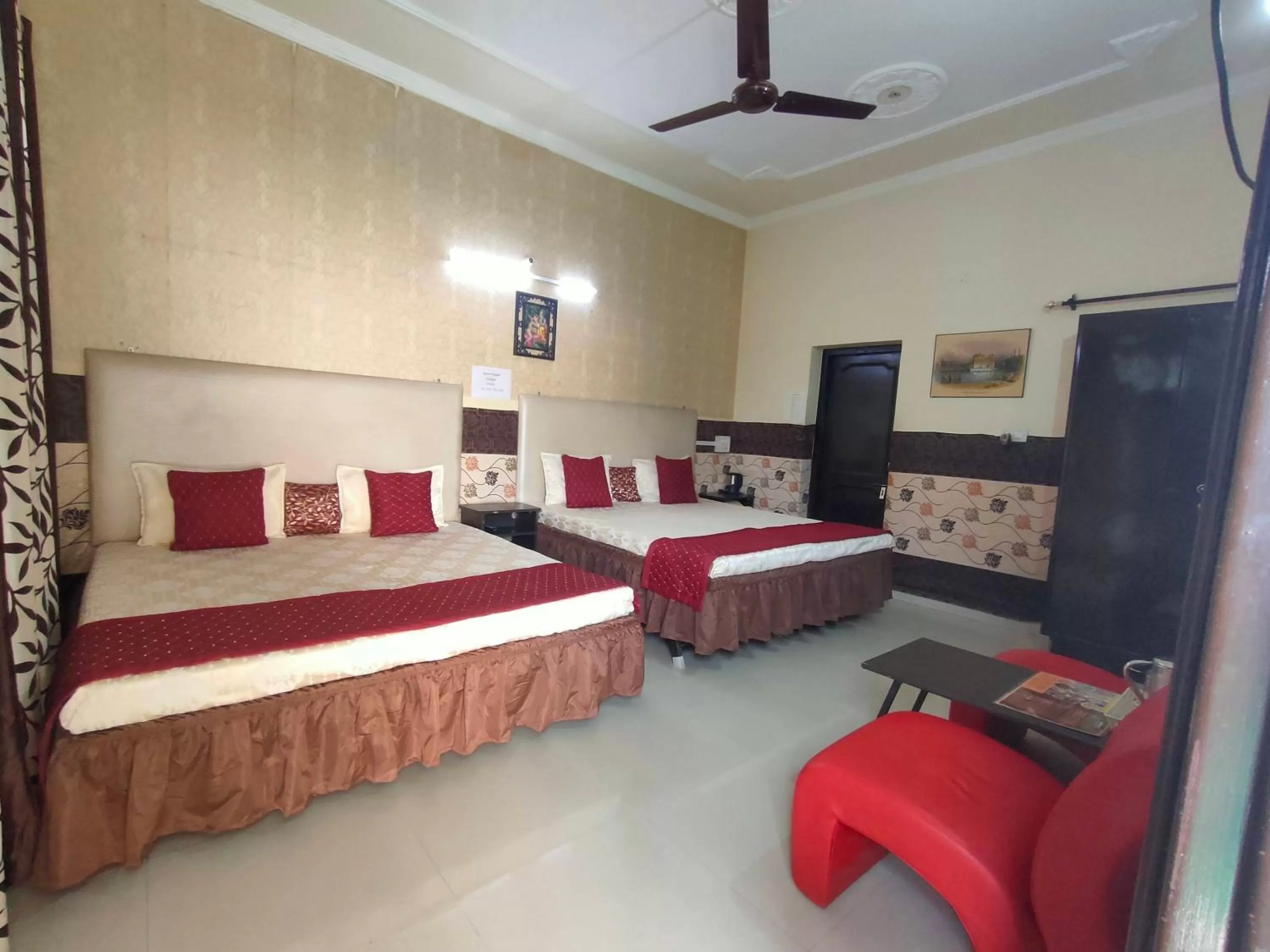Bedroom, Bed in New Chandigarh Holiday Home