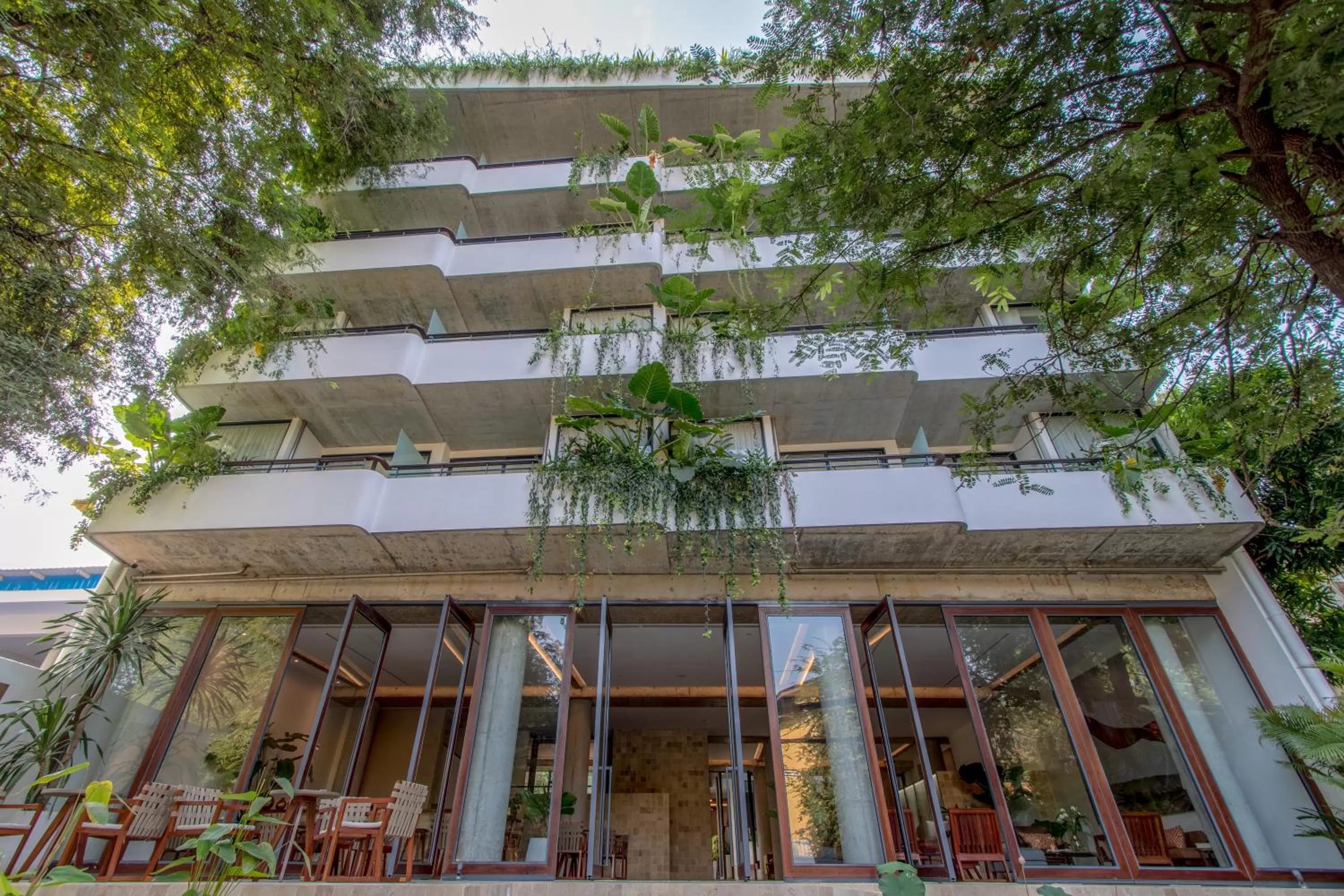 Facade/entrance in Penh House Hotel