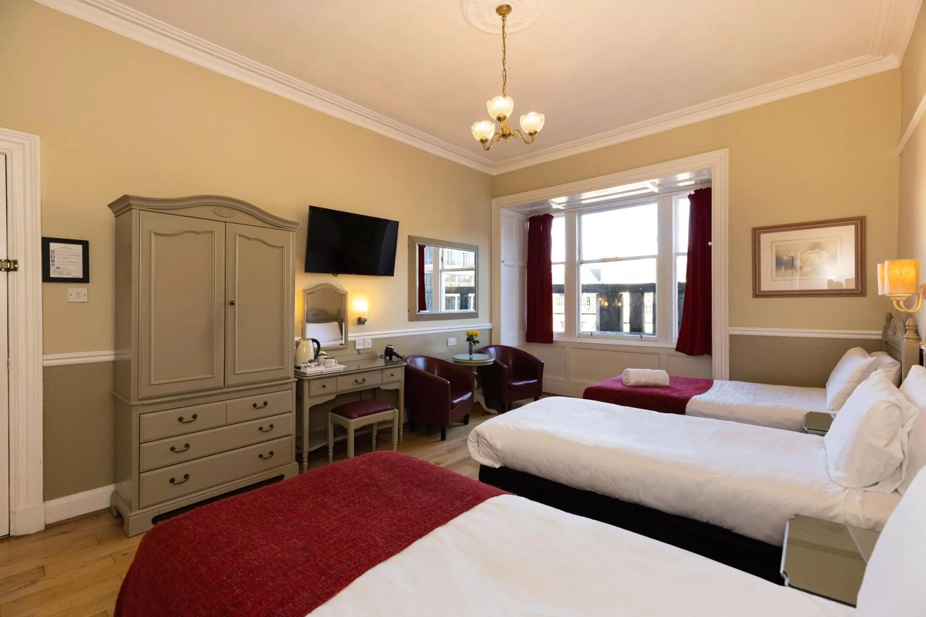 Bed in The Haymarket Hotel